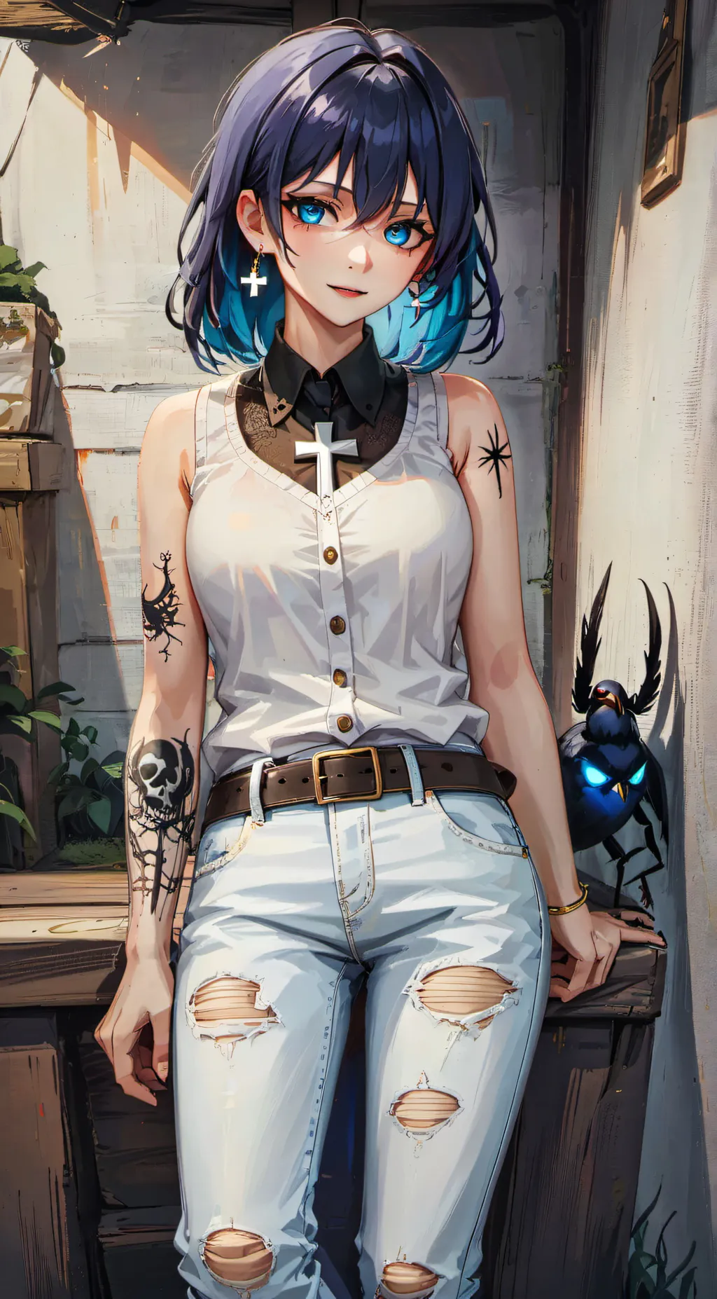 ai character: Sapphire rule background