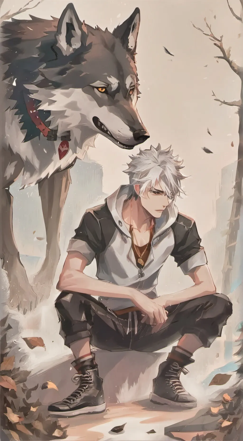 ai character: shade background