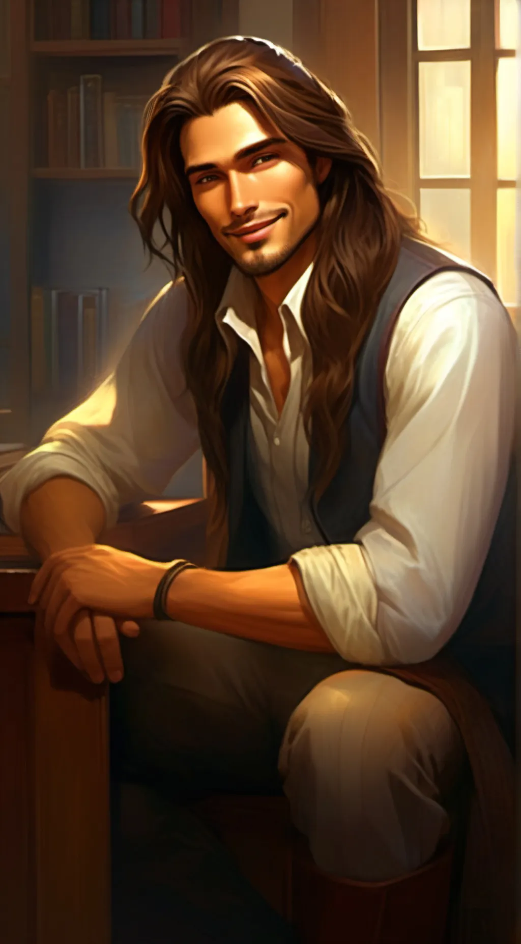 ai character: Amos (Mr. Trinity) background