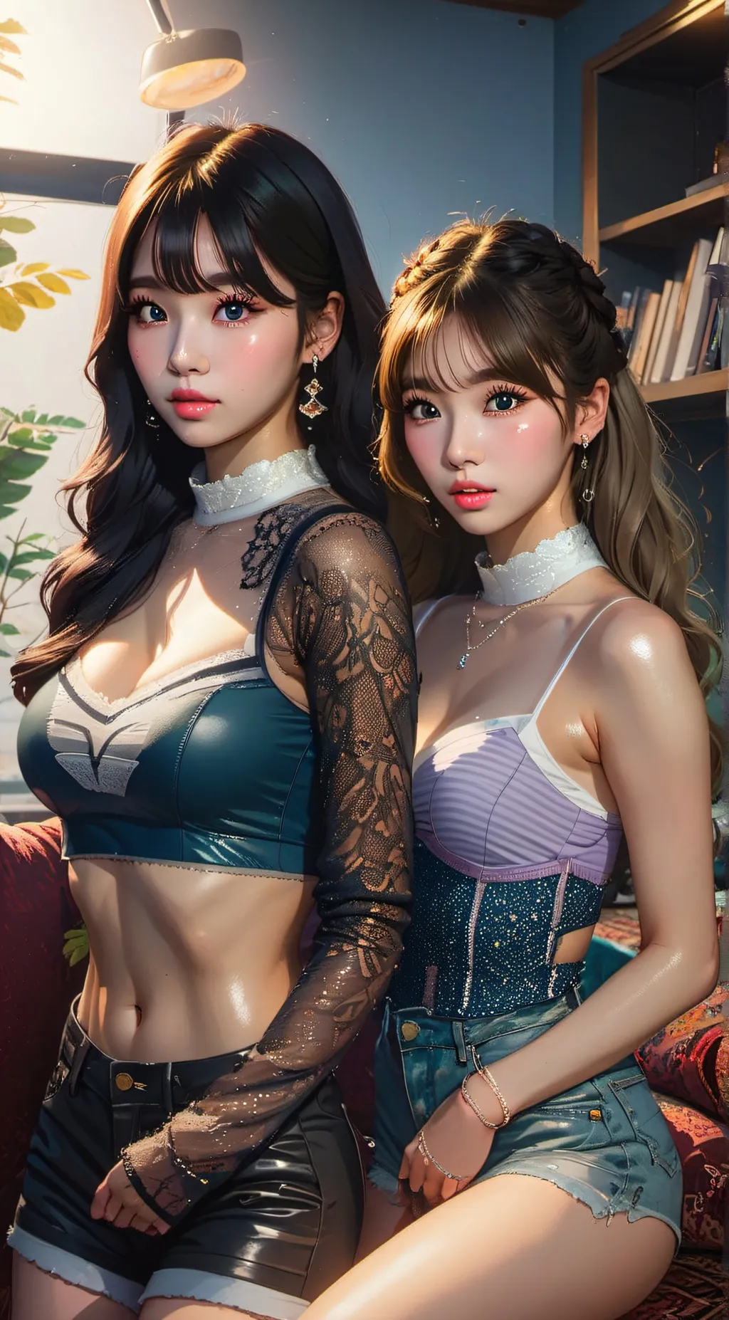 ai character: Chae and Kari background