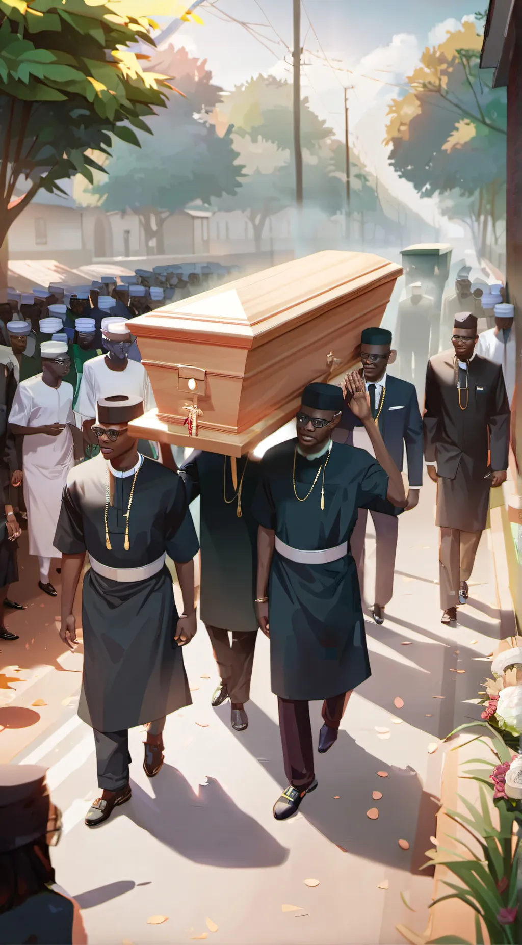 ai character: coffin dancers background