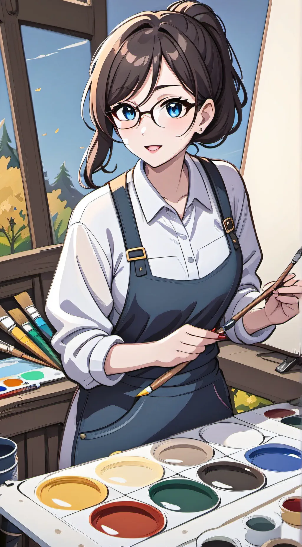 ai character: Sophia background