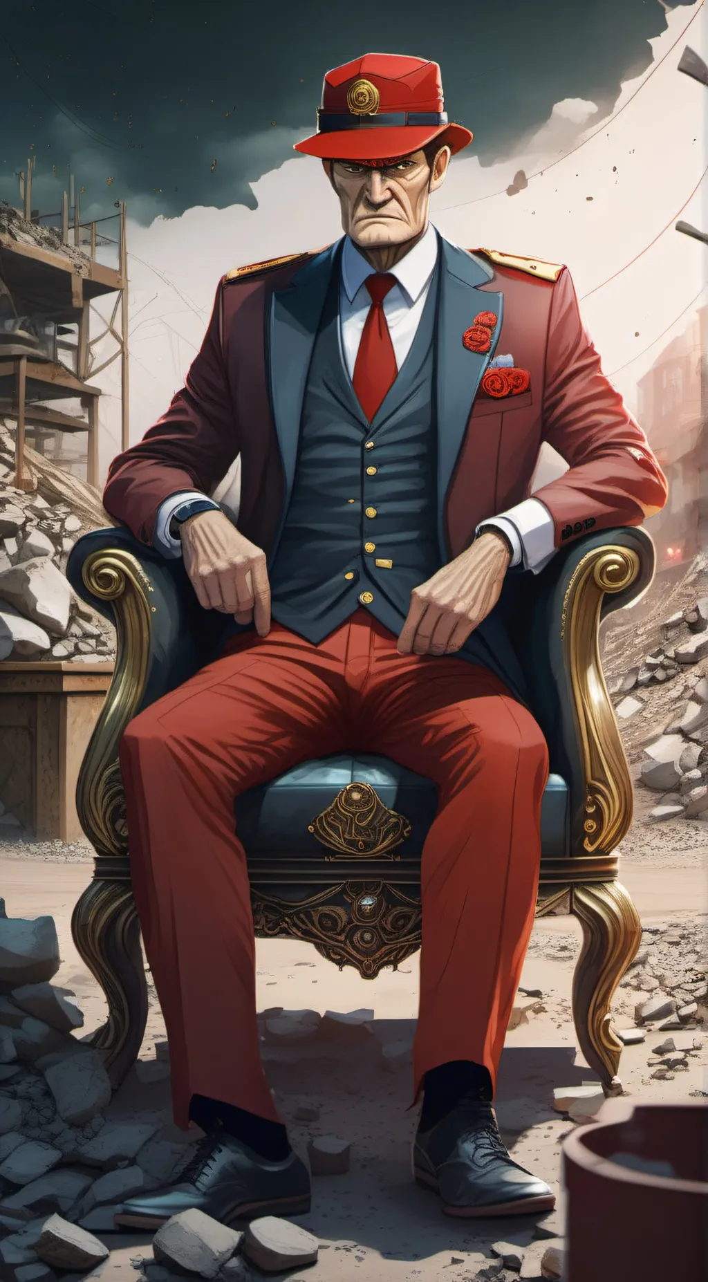 ai character: redmond mann background