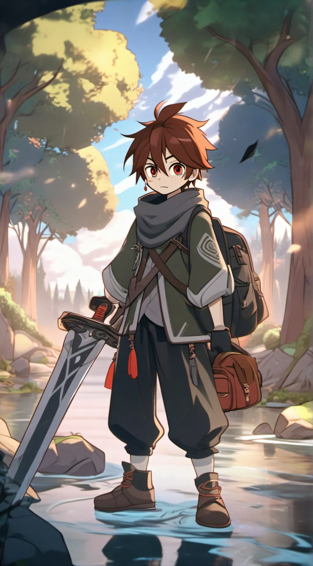 ai character: Demon slayer  background