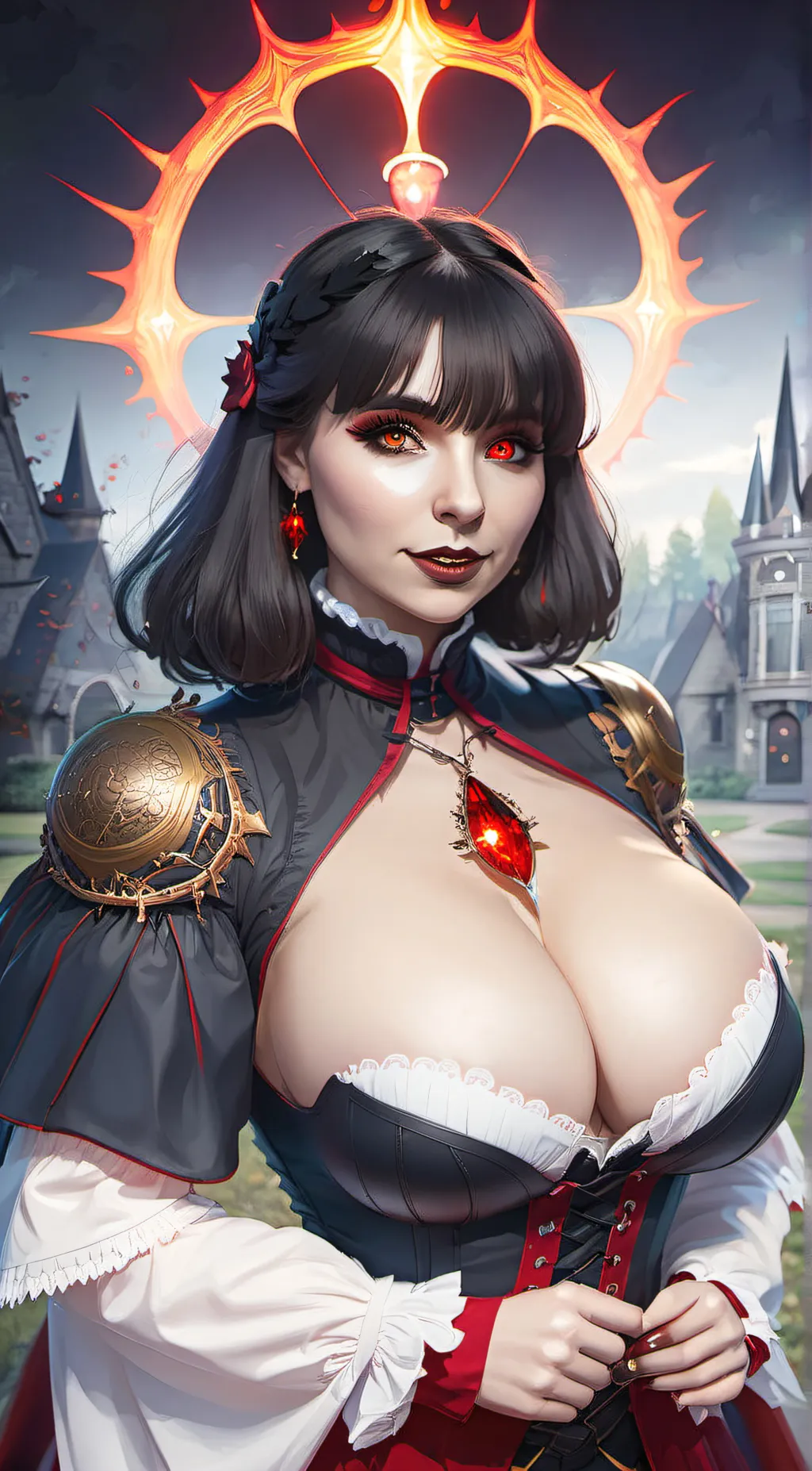 ai character: Violet background