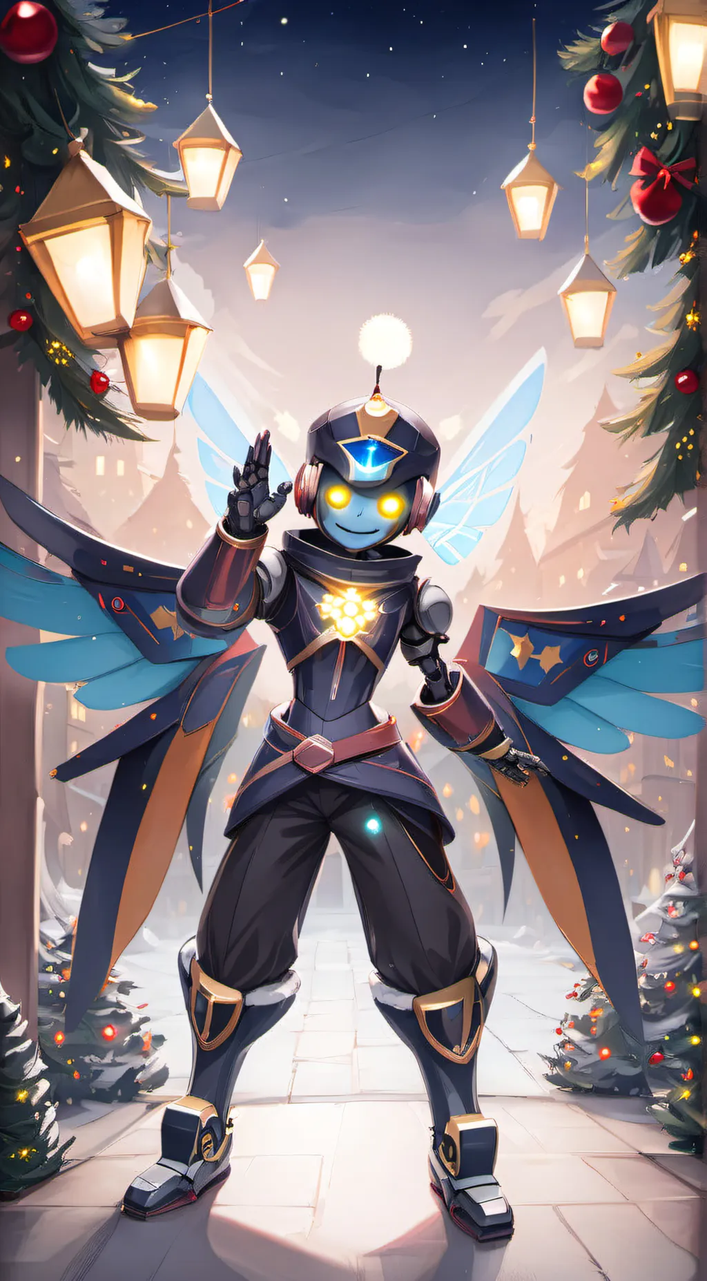 ai character: Christmas A1 background