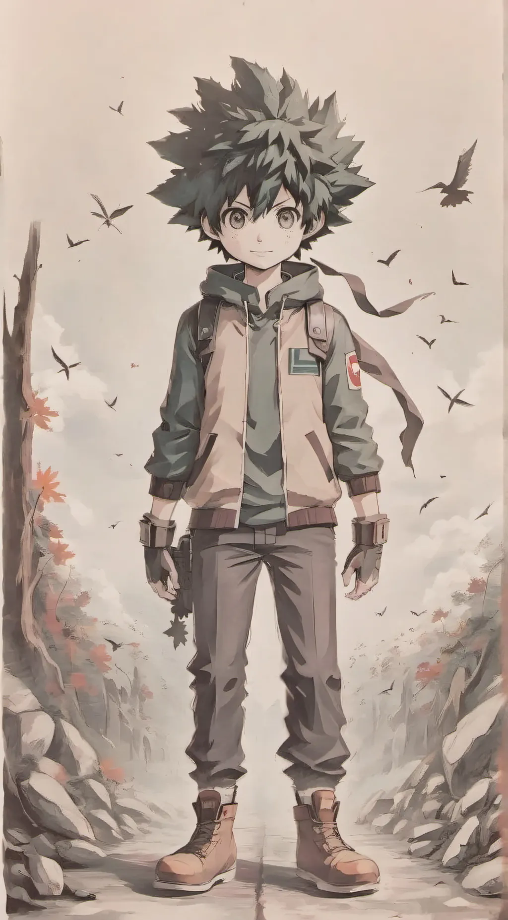 ai character: deku background