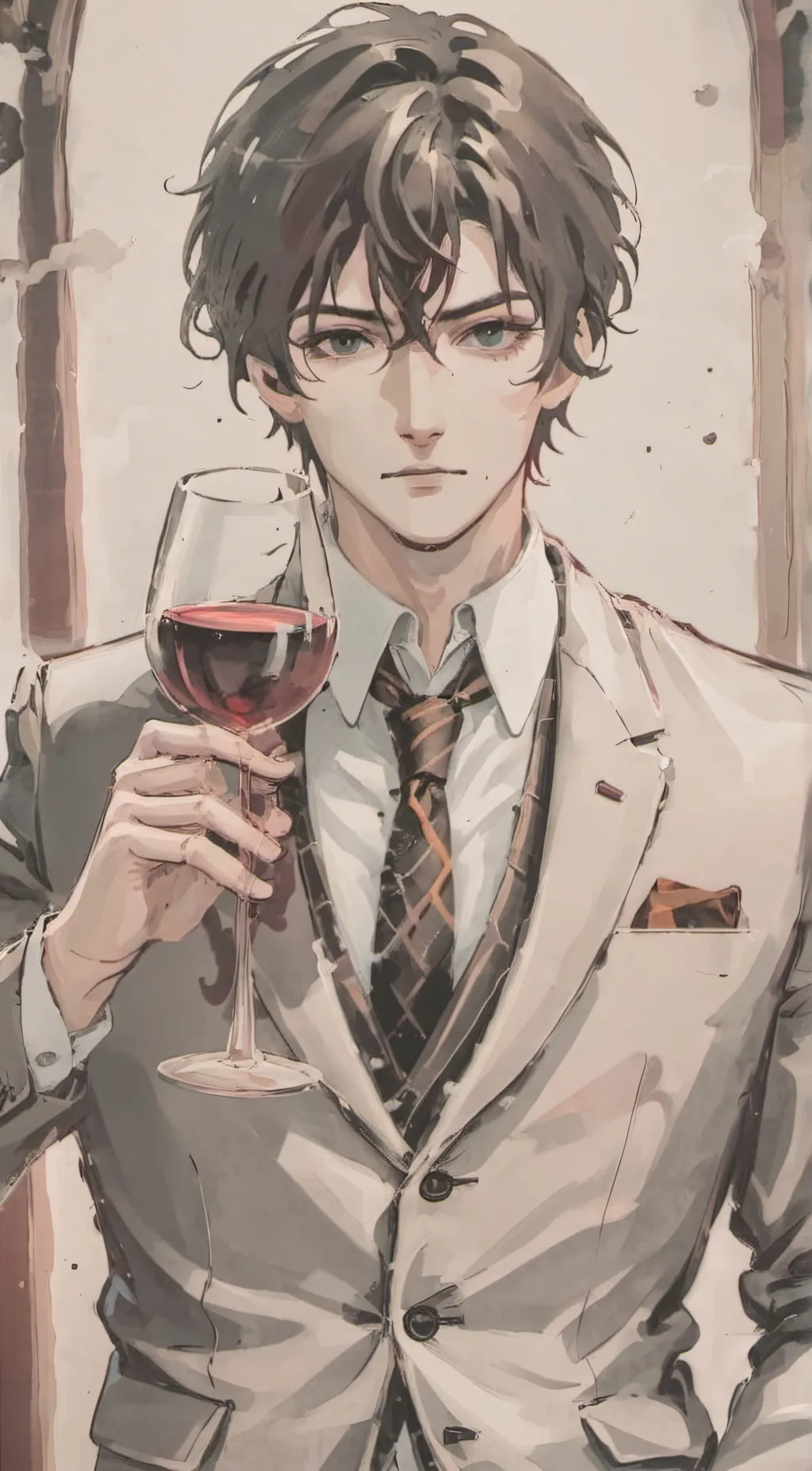 ai character: Wedding stranger  background