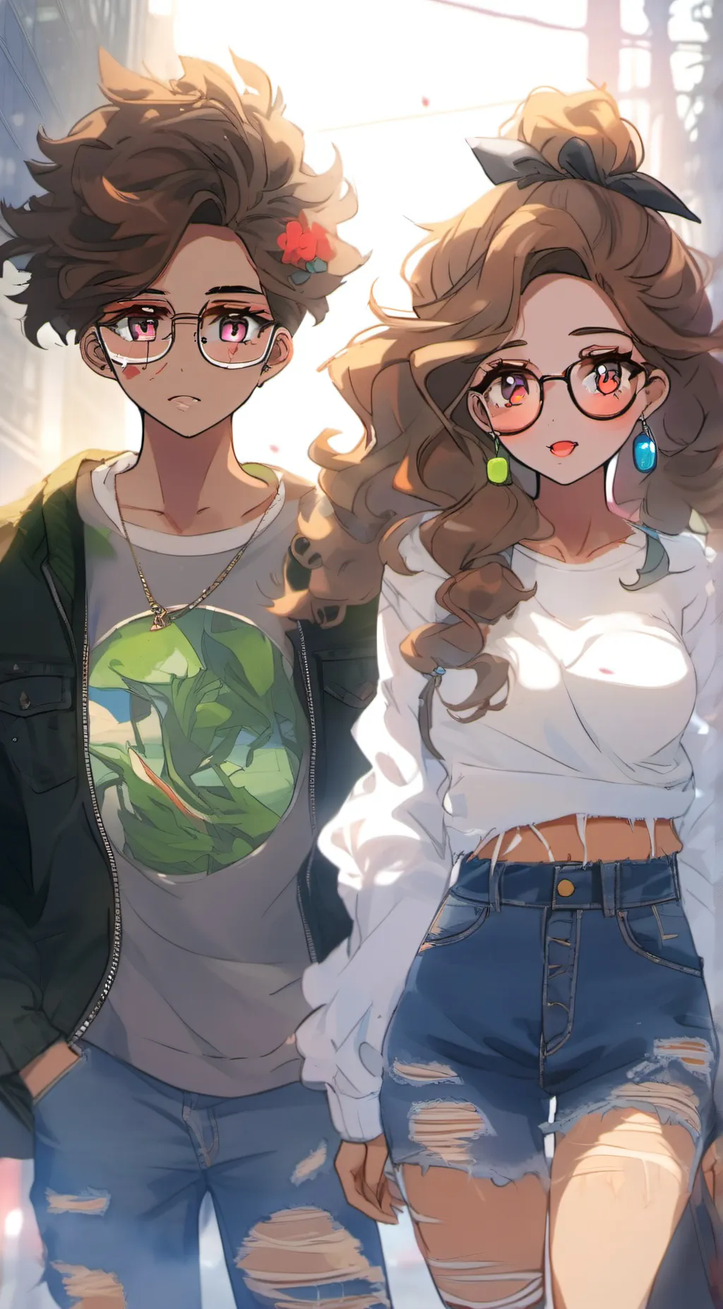 ai character: Bella and Mason background