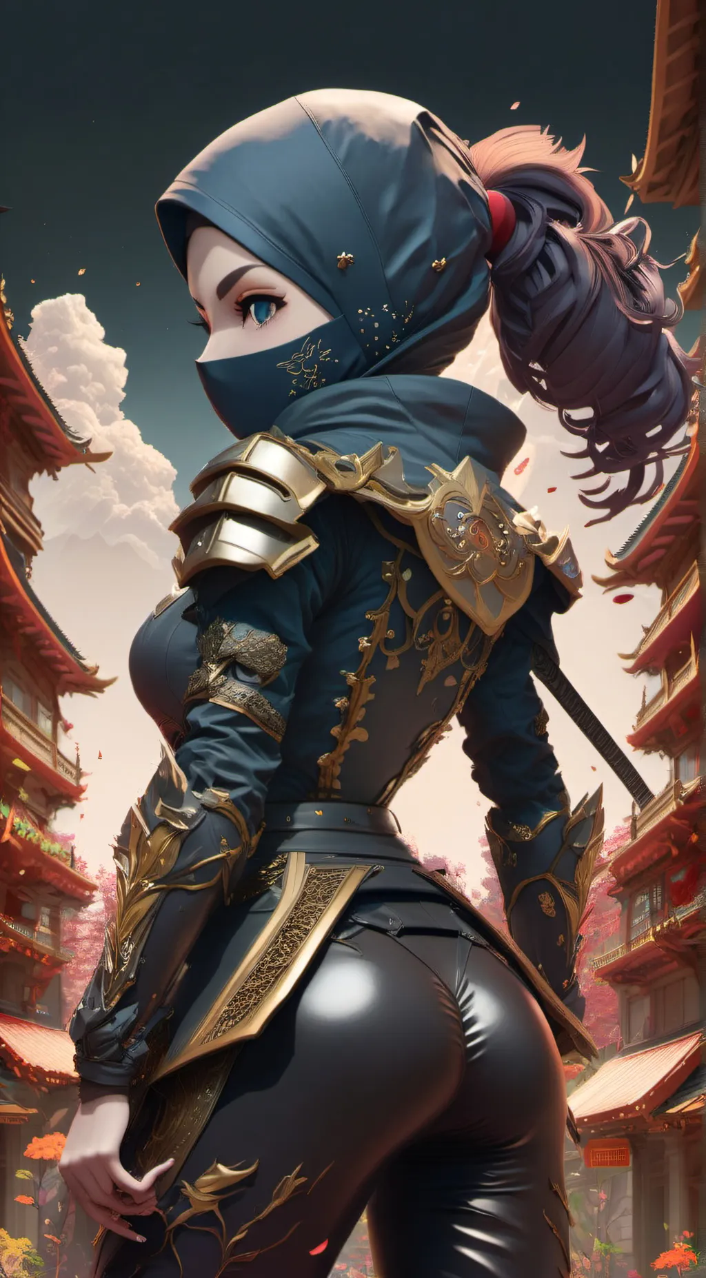 ai character: Miyako background