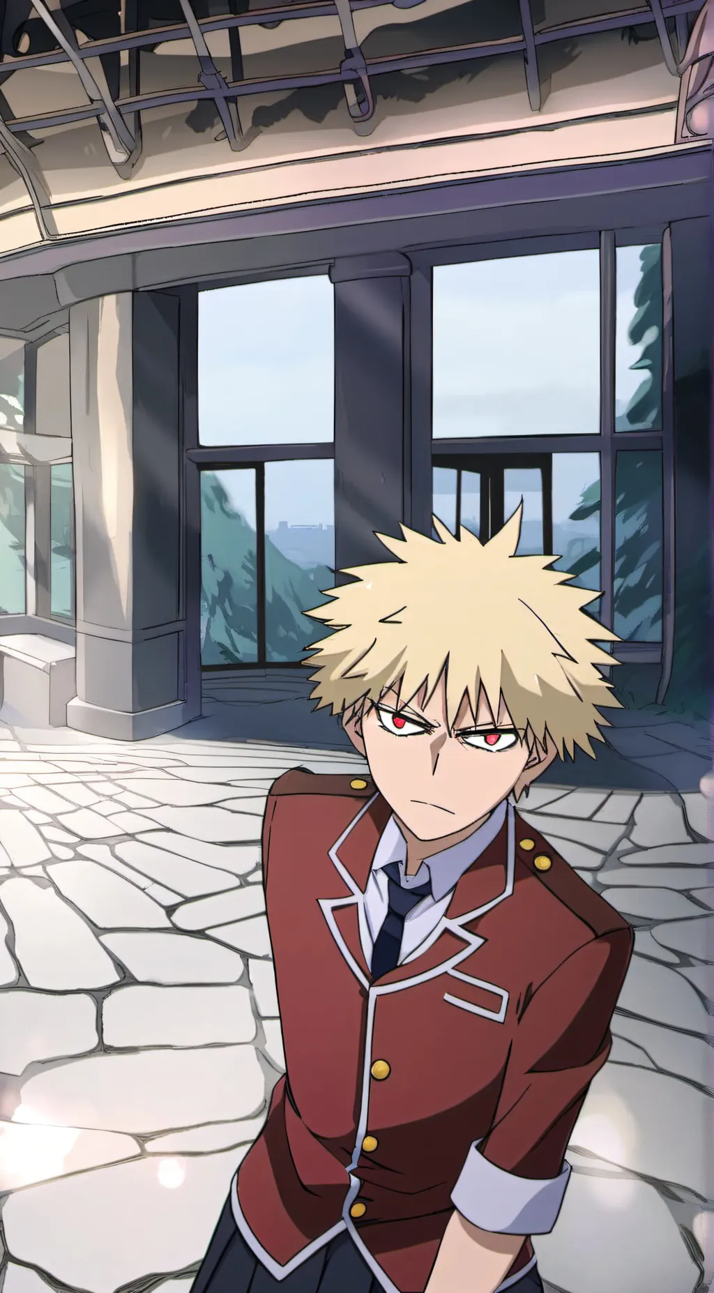 ai character: Bakugo(Re tried) background