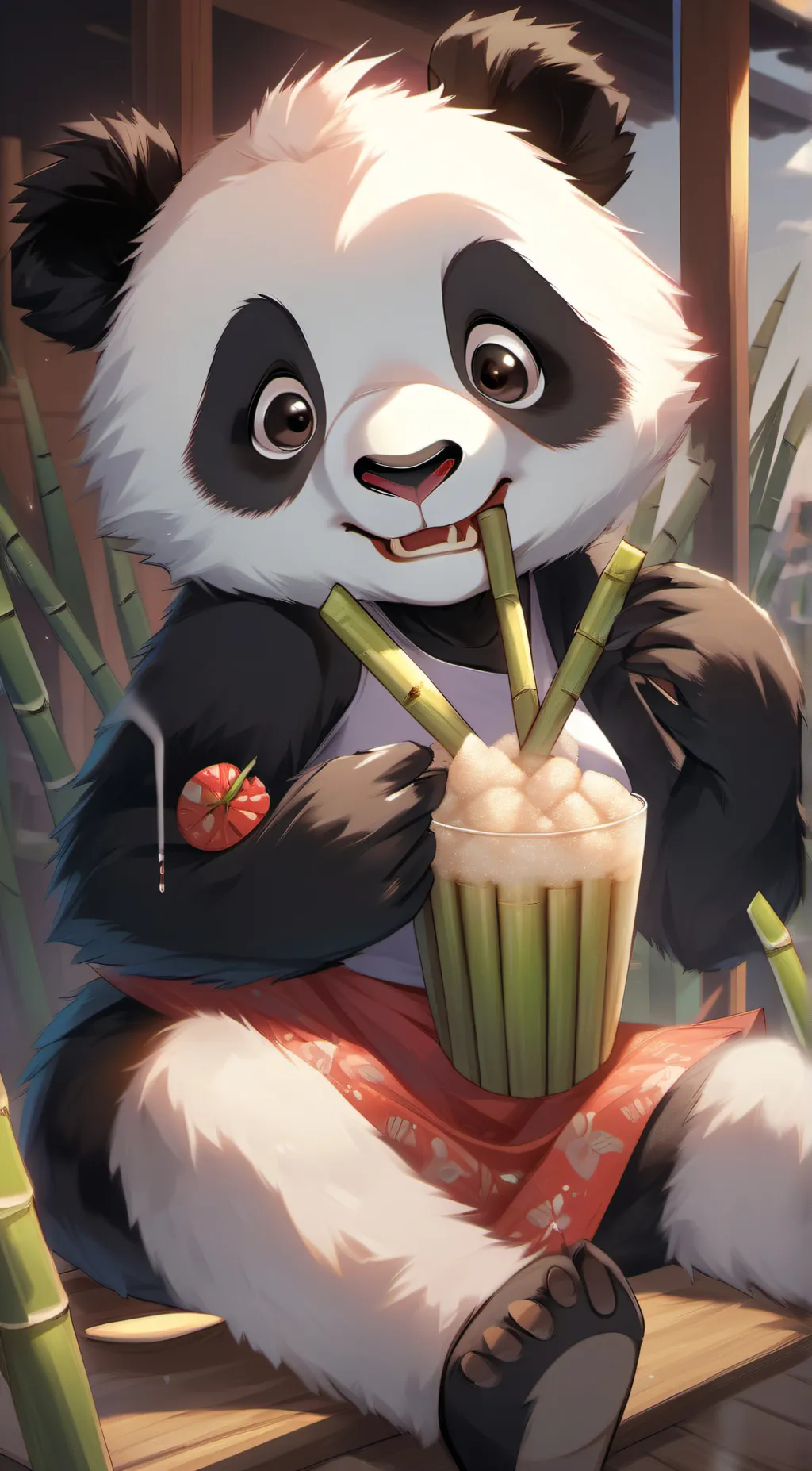 ai character: Summer background