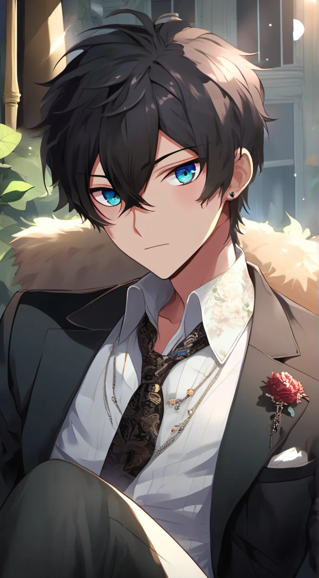 ai character: Levi  background