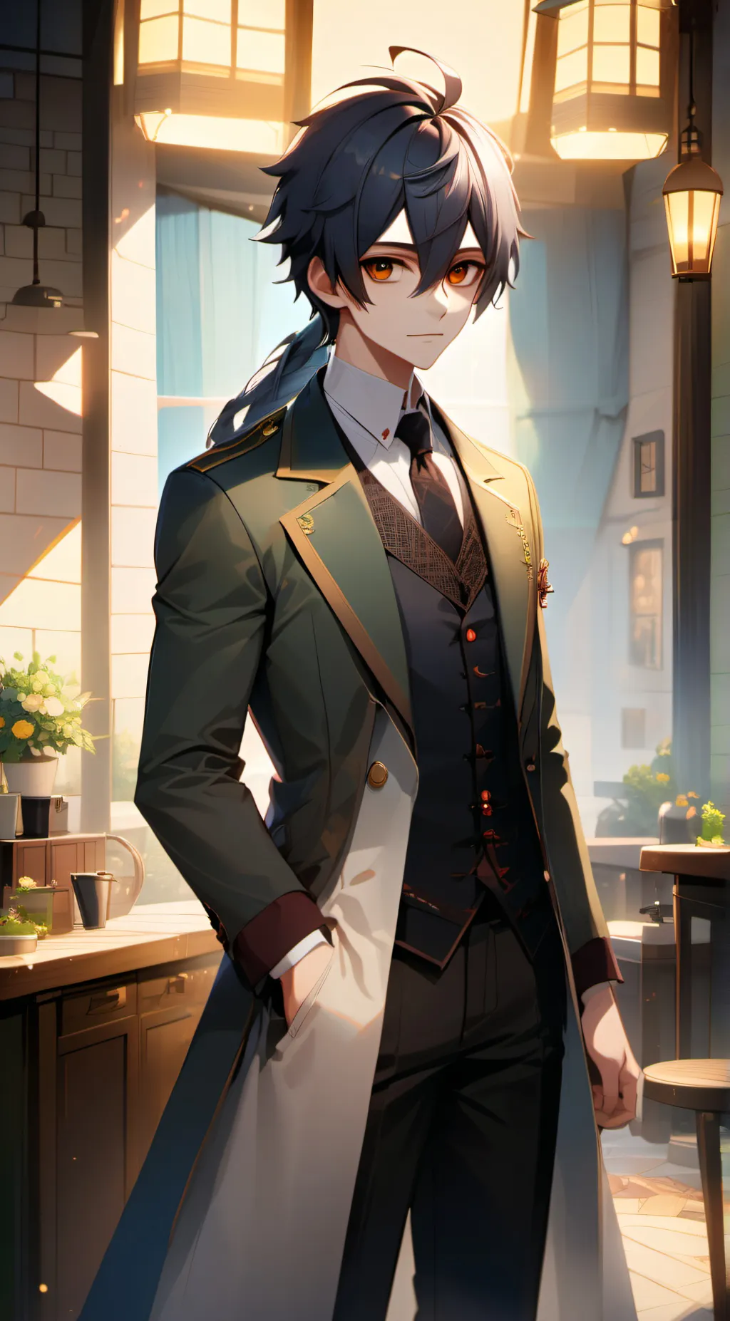 ai character: Mark background