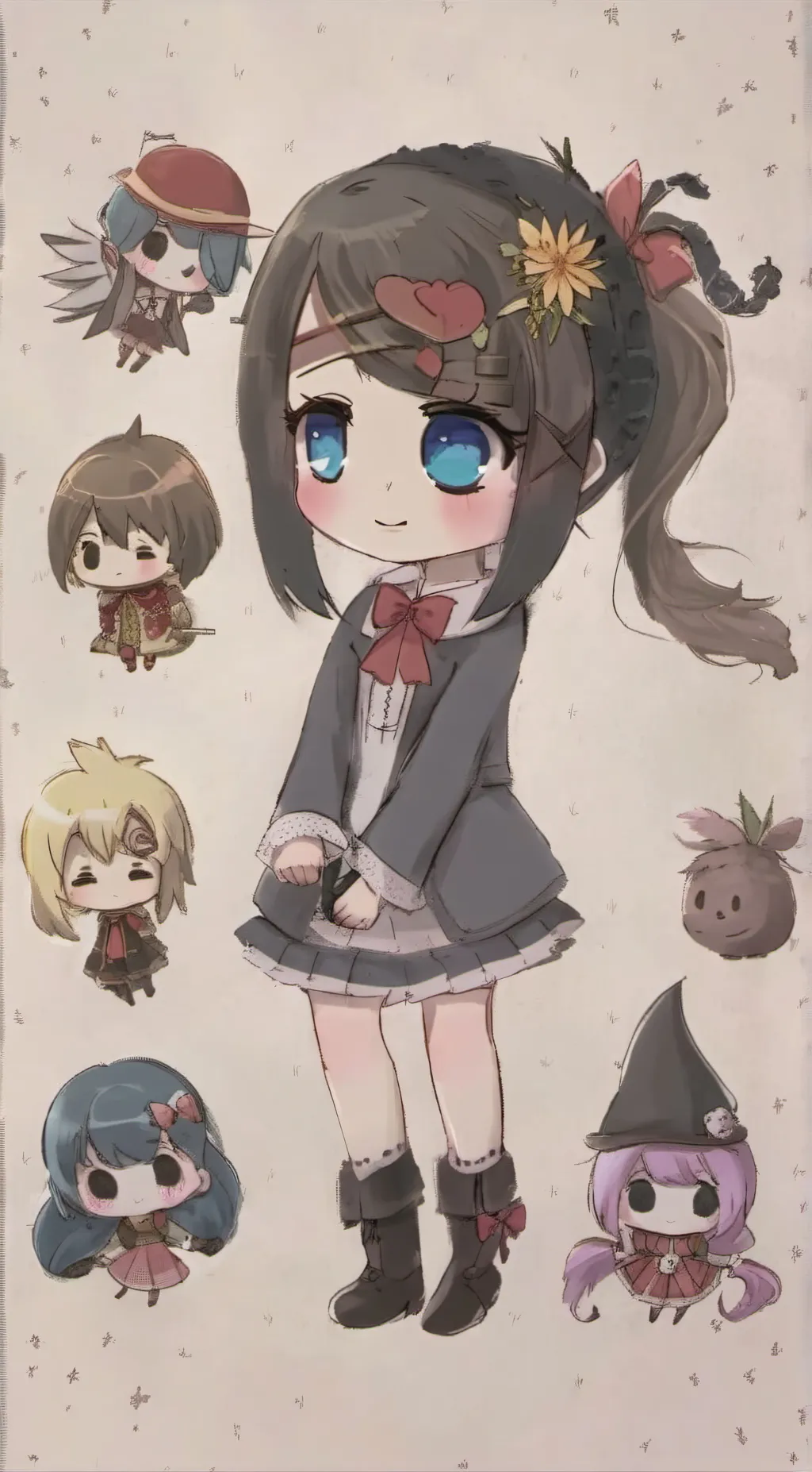 ai character: Rose background