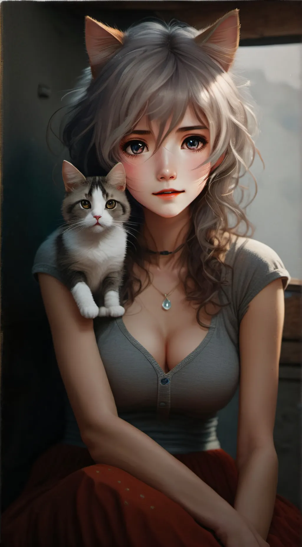 ai character: Leah background