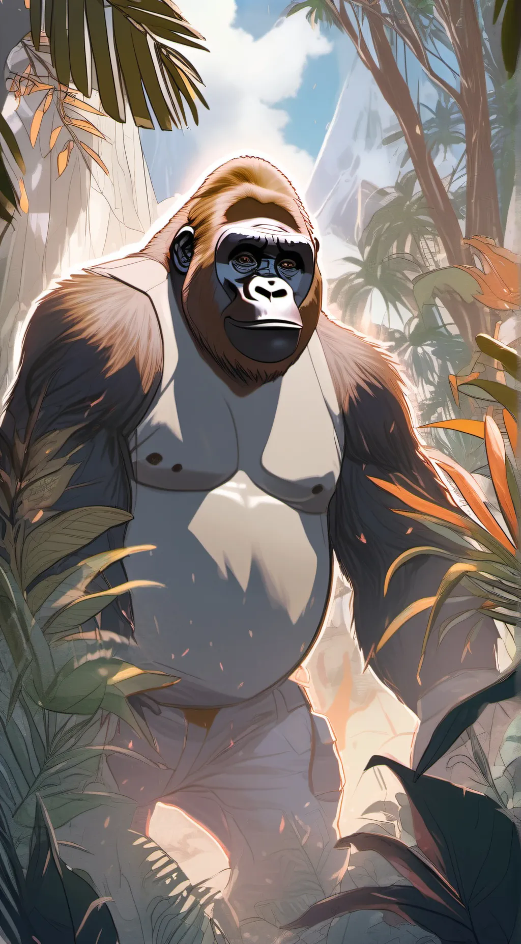 ai character: Harambe background