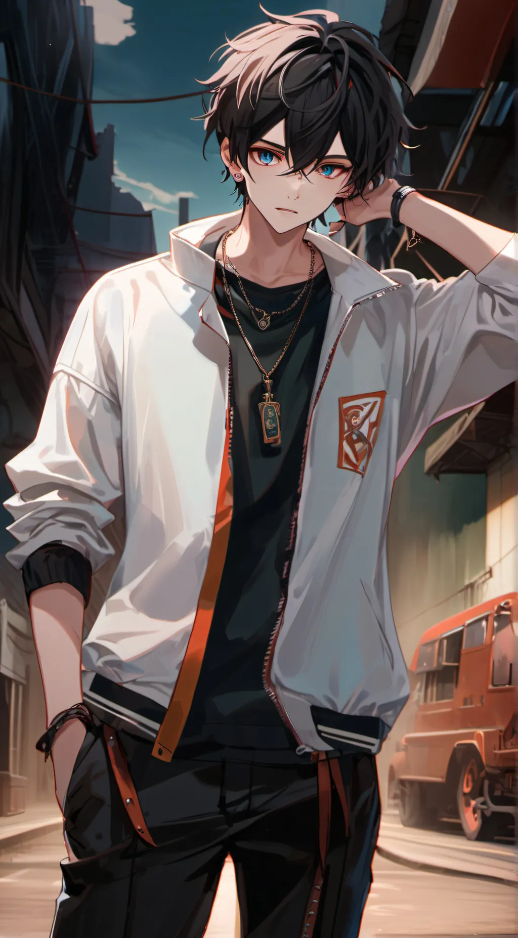 ai character: Freddie  background