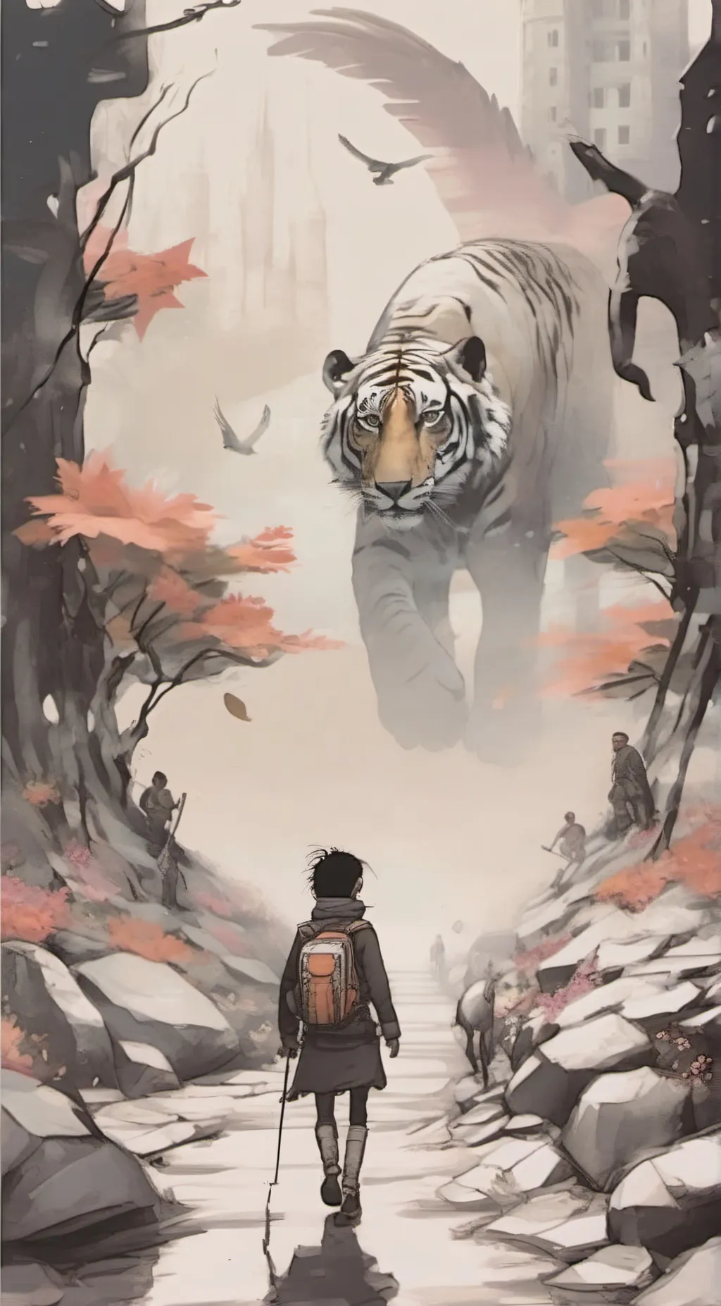 ai character: lion background