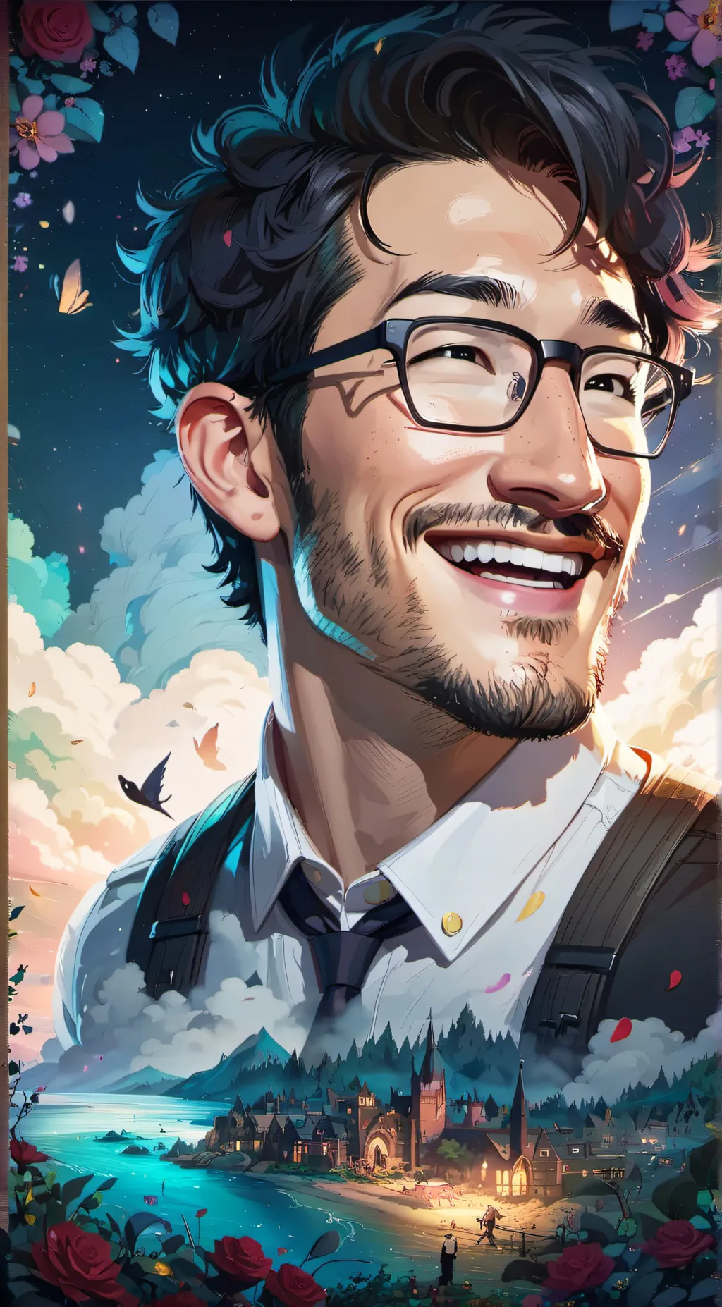 ai character: Markiplier background