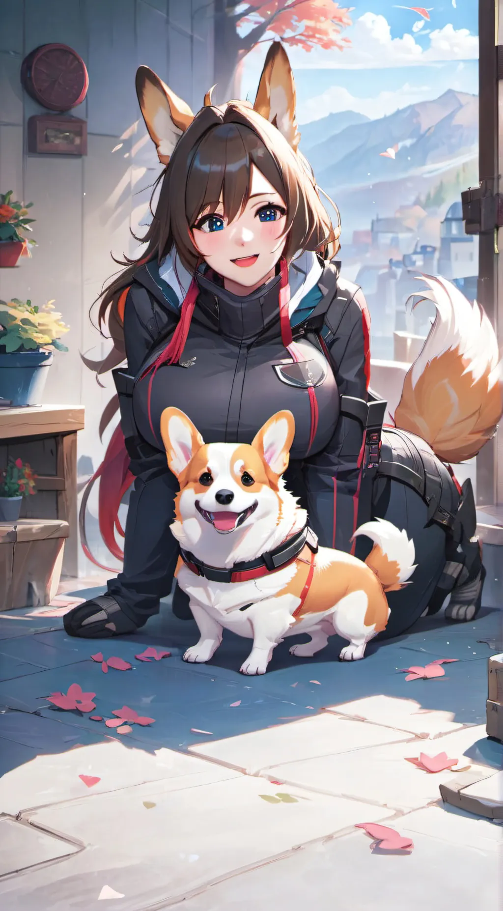 ai character: rocket background