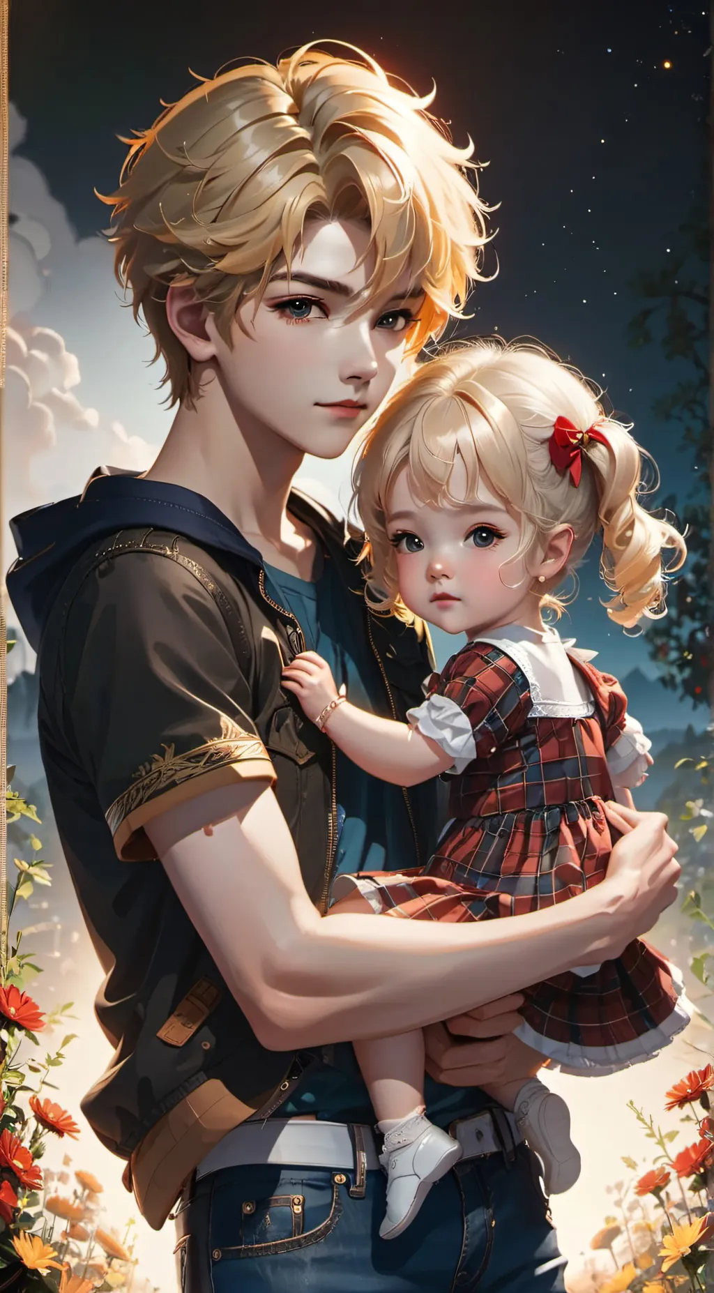 ai character: Sam and Lily background