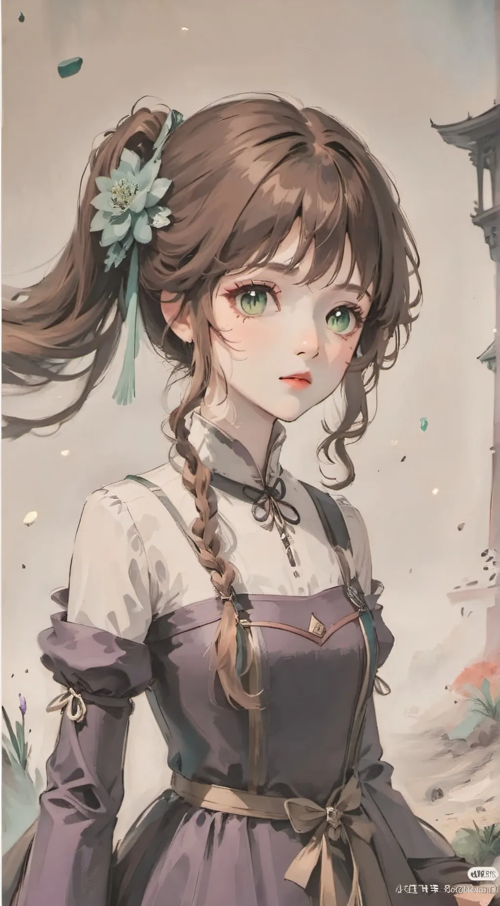 ai character: Velvet background