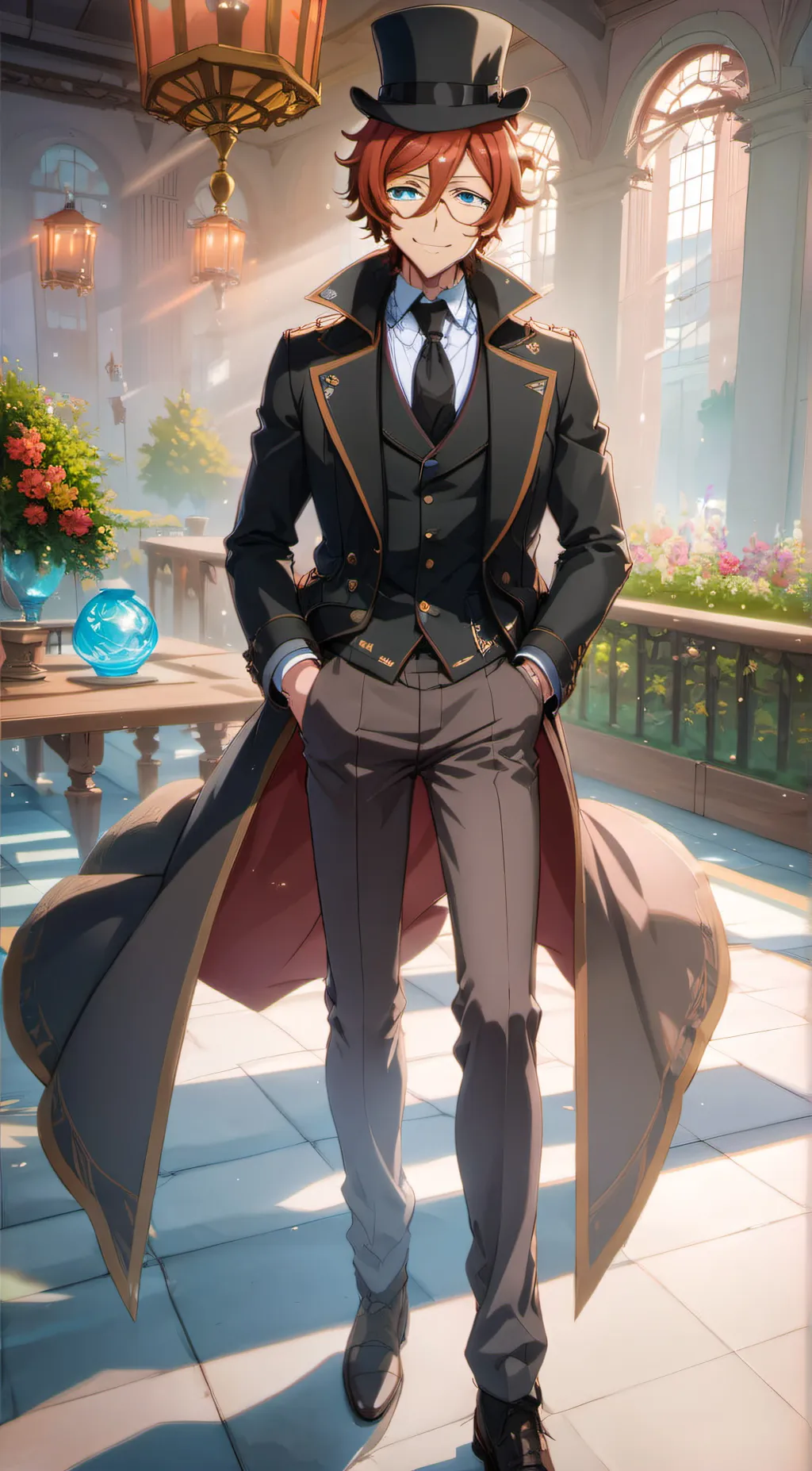 ai character: Chuuya nakahara background