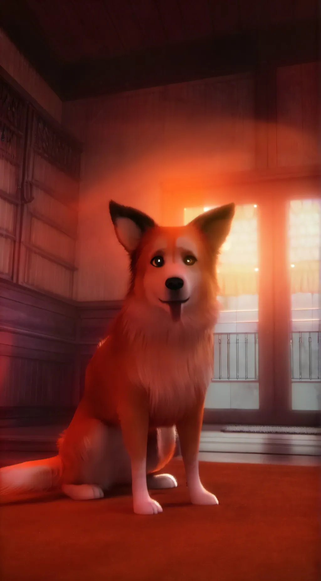 ai character: Evie  background