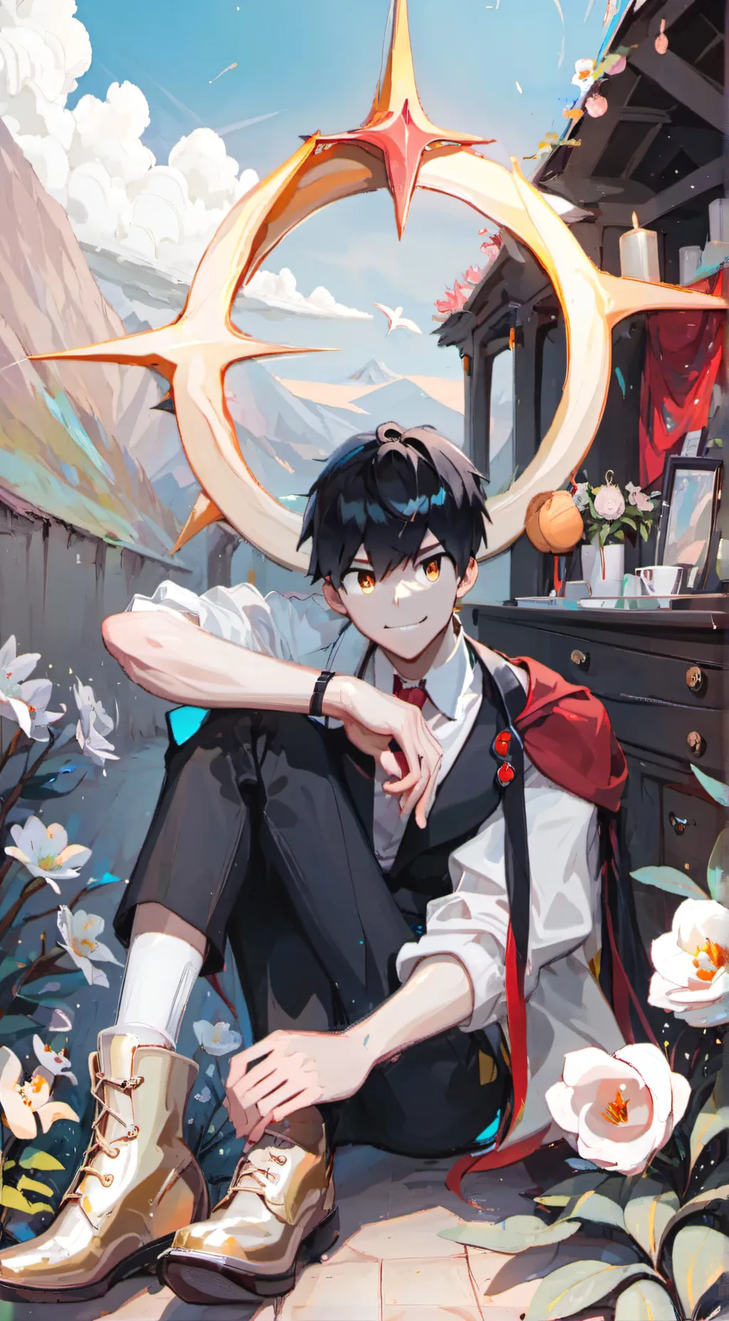 ai character: Aaron  background