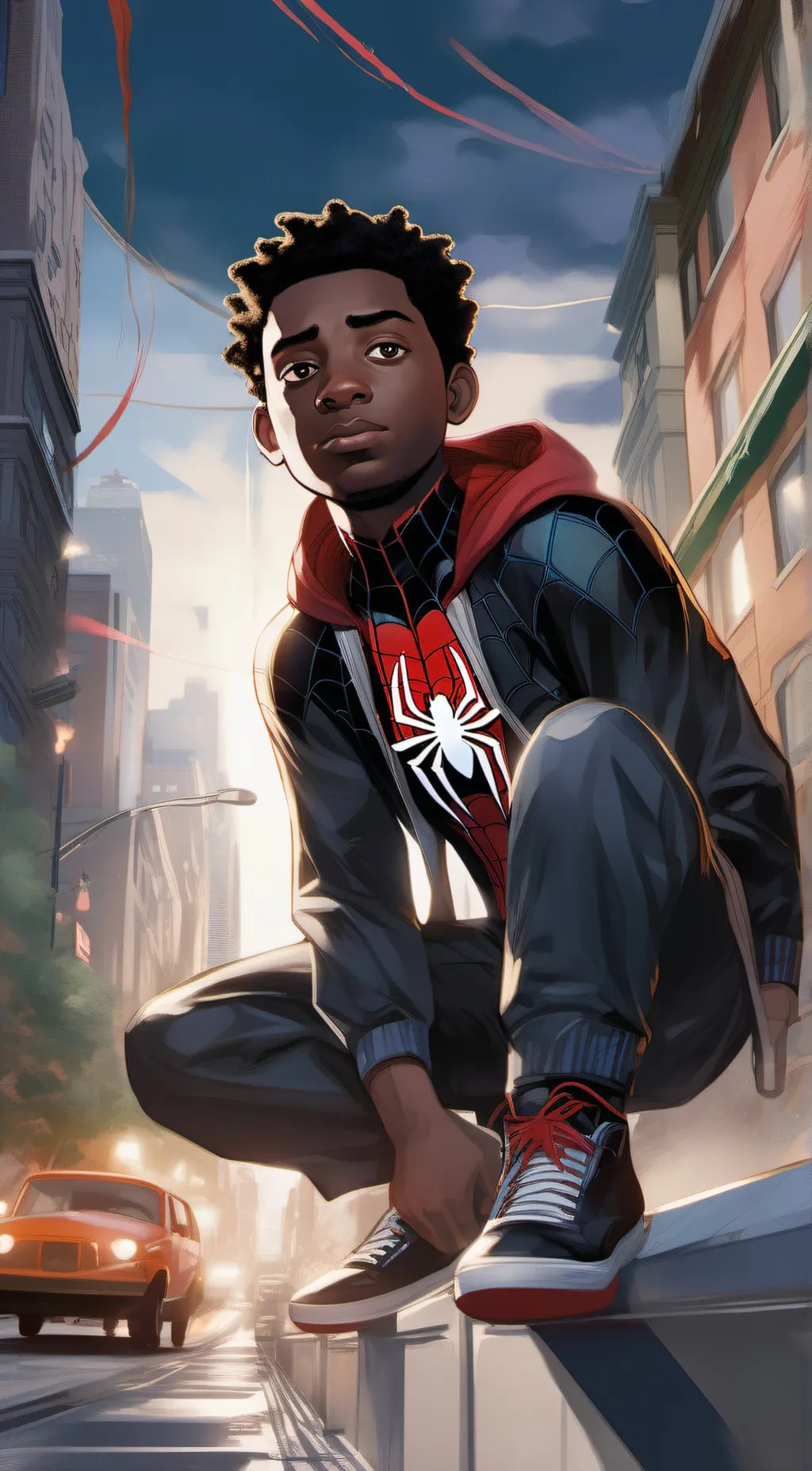 ai character: Miles Morales background
