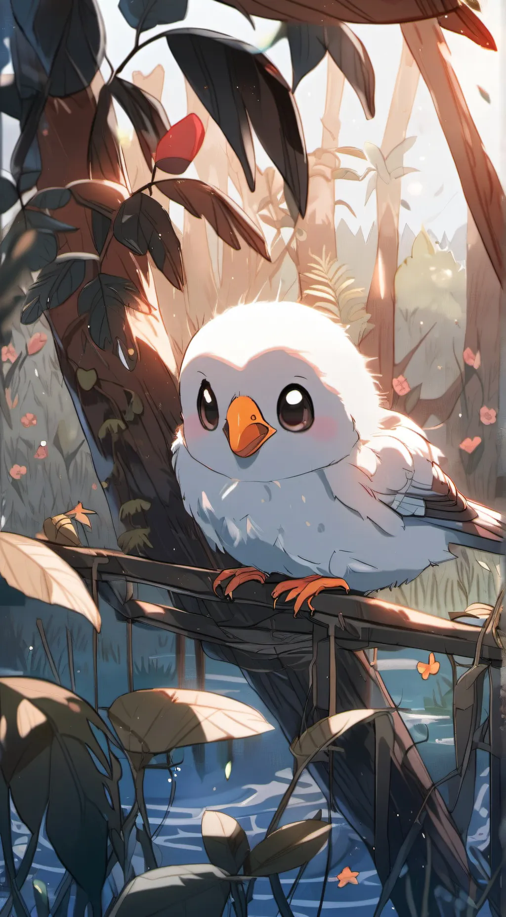 ai character: cute BIRD background
