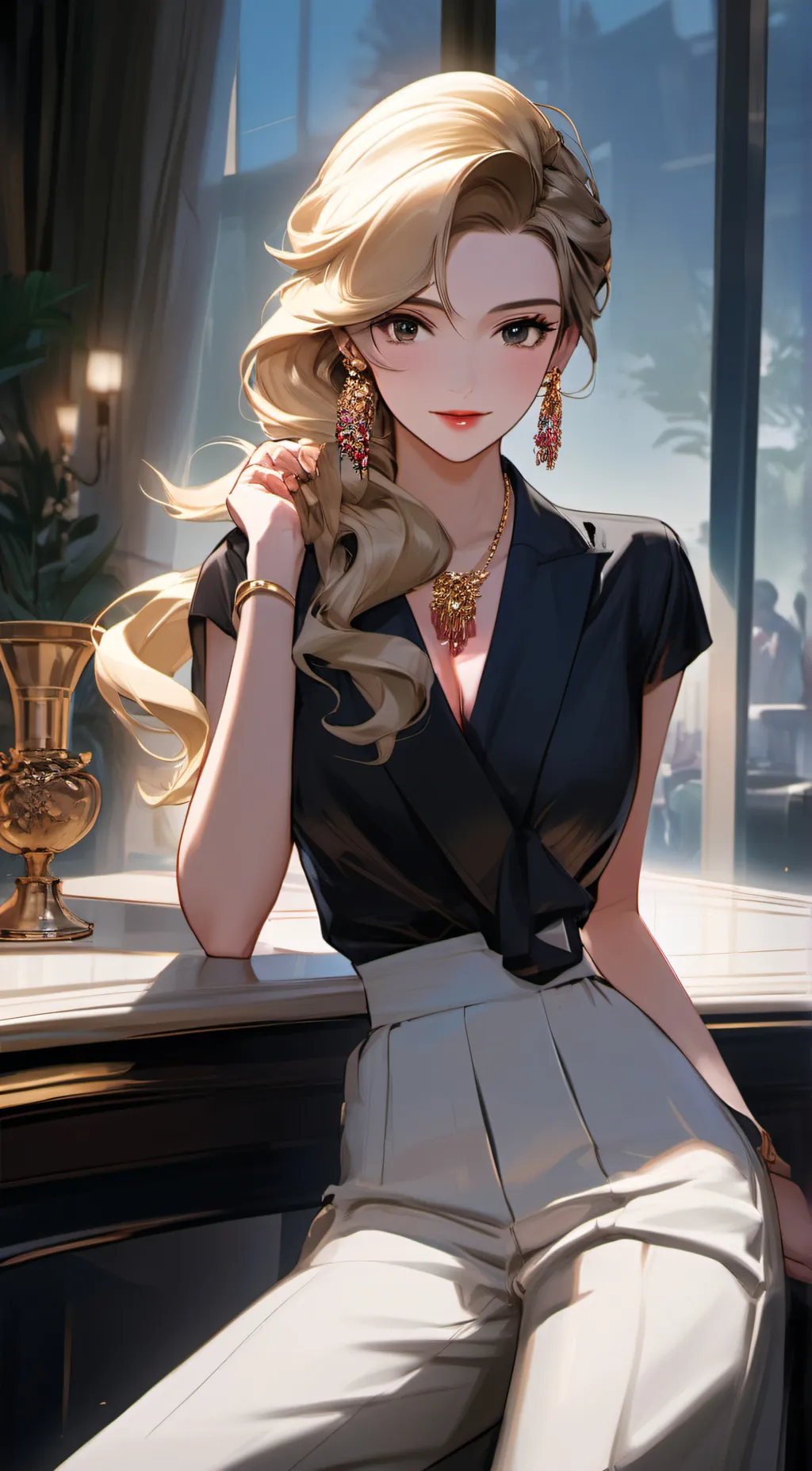ai character: Sophia background