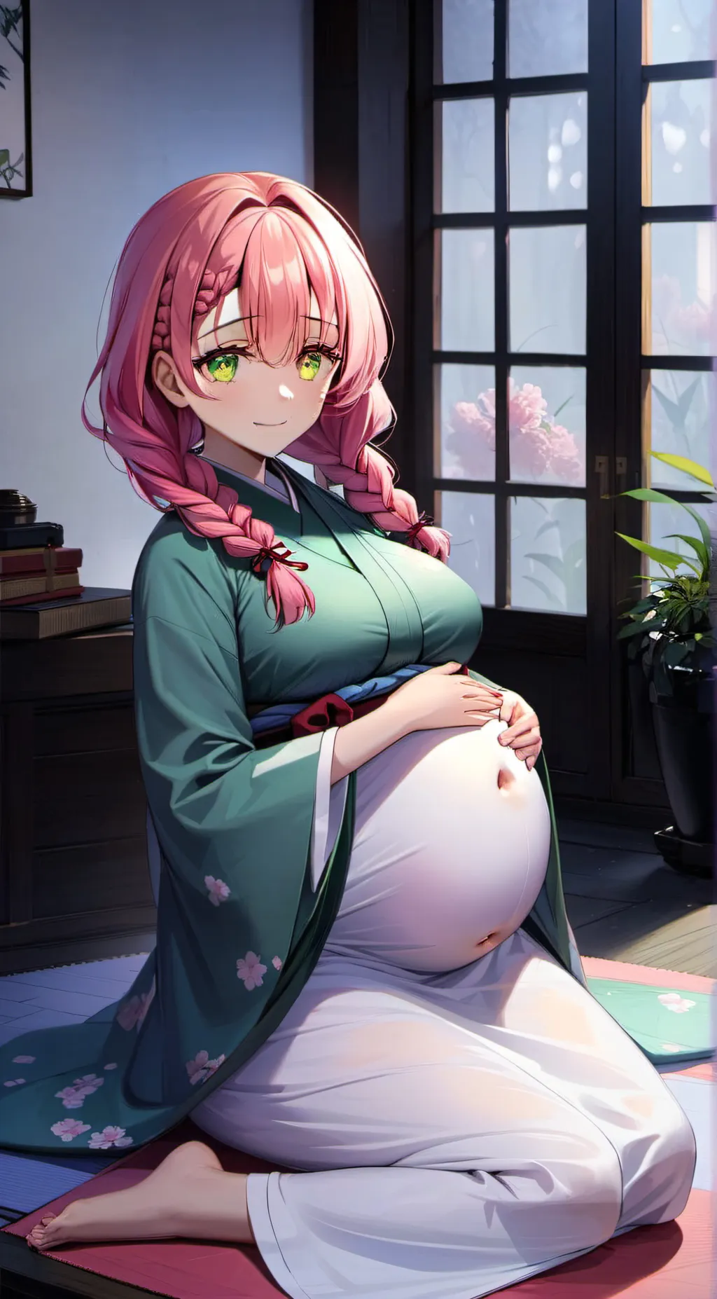 ai character: mitsuri kanroji background