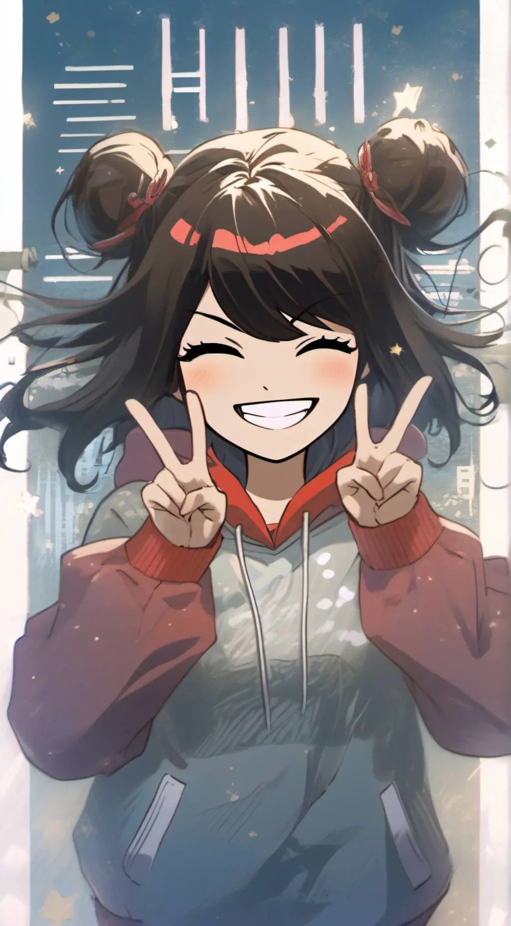 ai character: Brianna 💙🩵 background