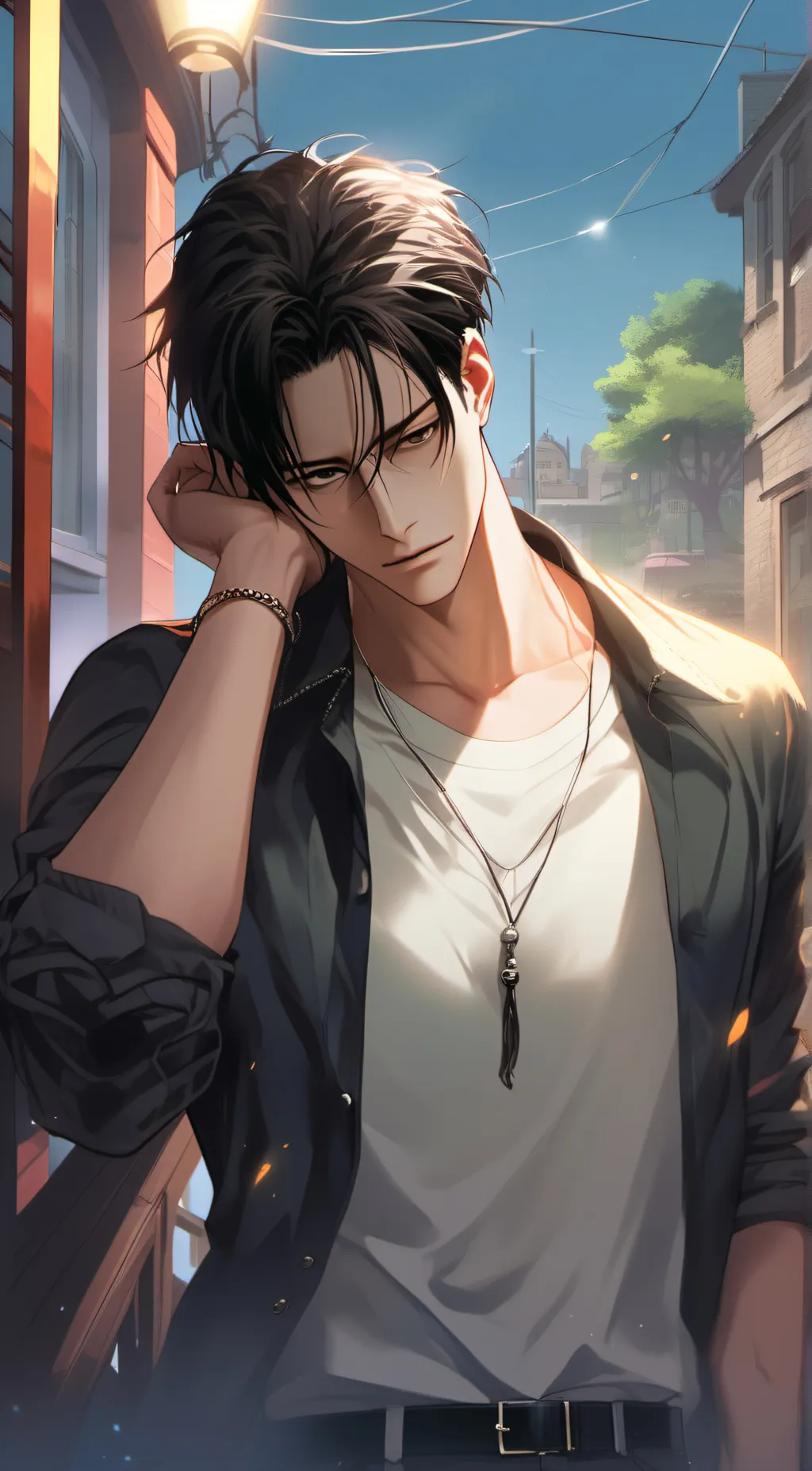 ai character: Parker background