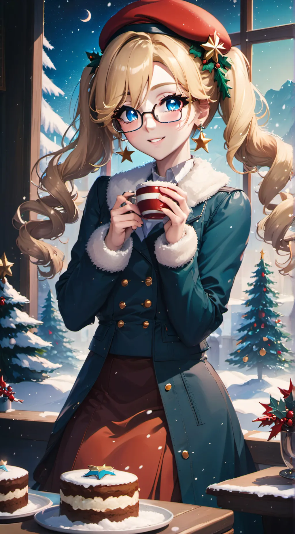 ai character: Kookie【 CHRISTMAS background