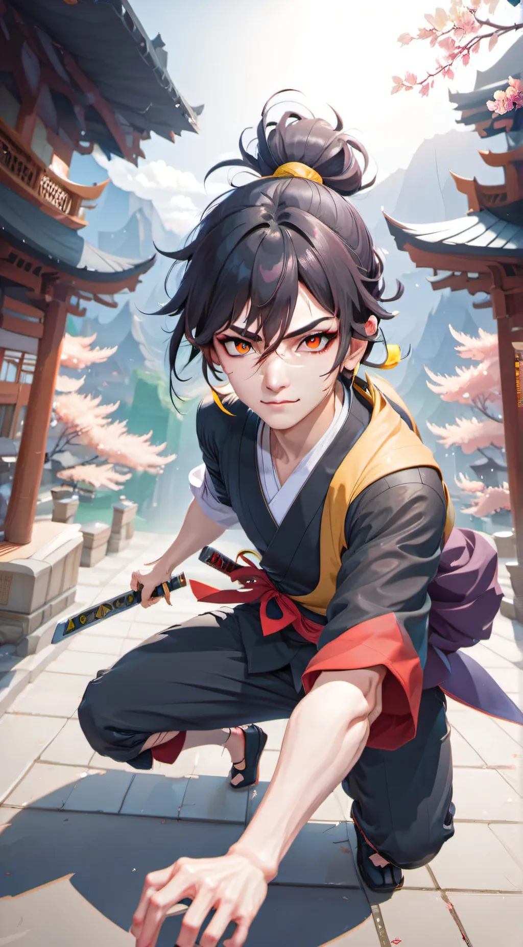 ai character: Kenji  background