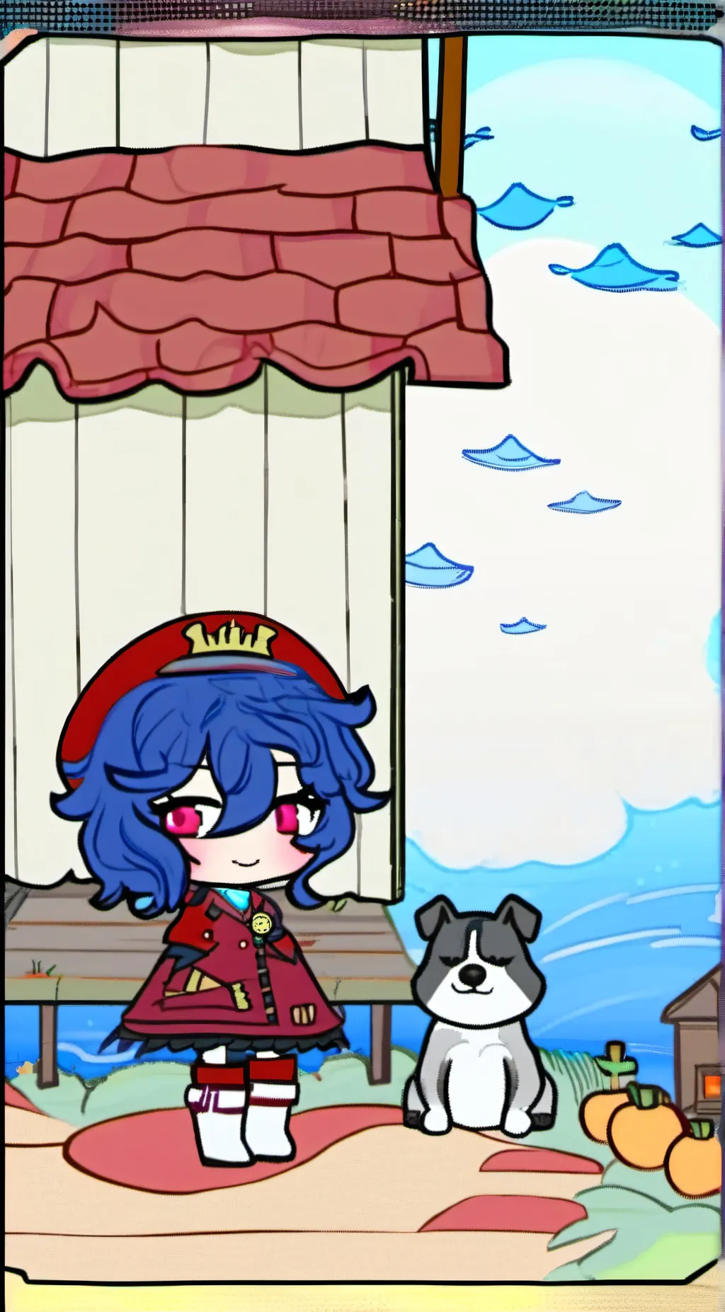 ai character: Team rose!  background