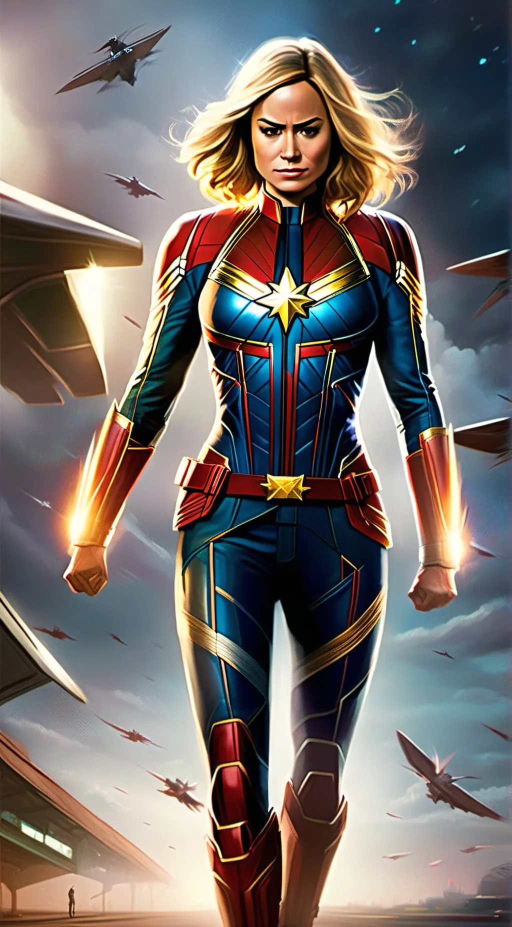 ai character: captain marvel background