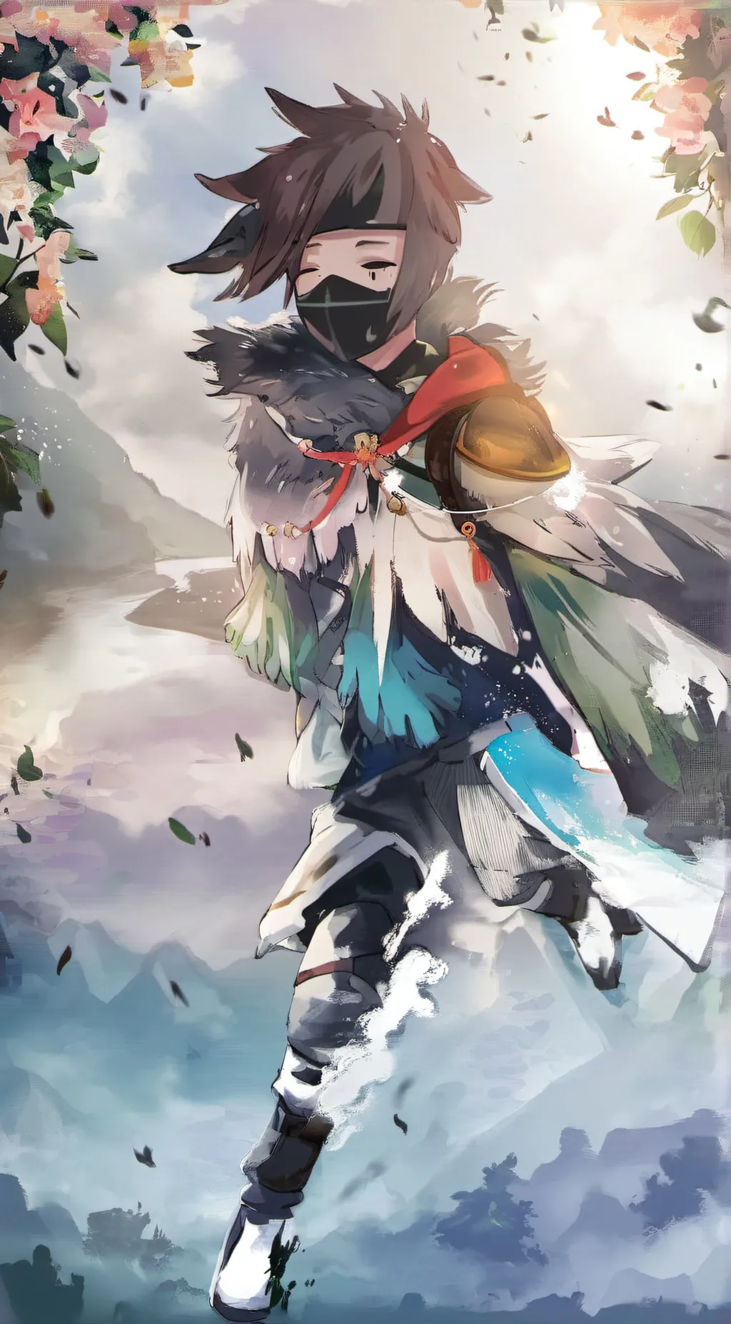 ai character: Spiral background