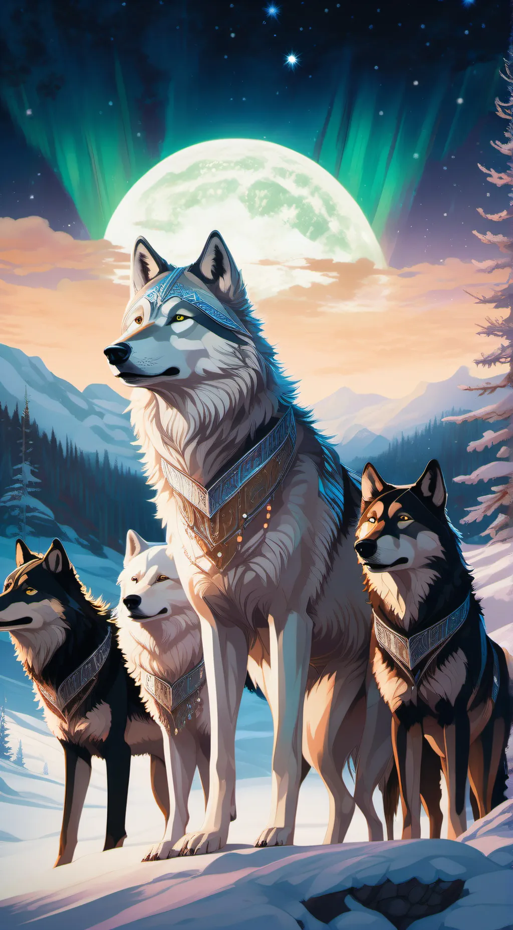 ai character: childr ligt wolves background