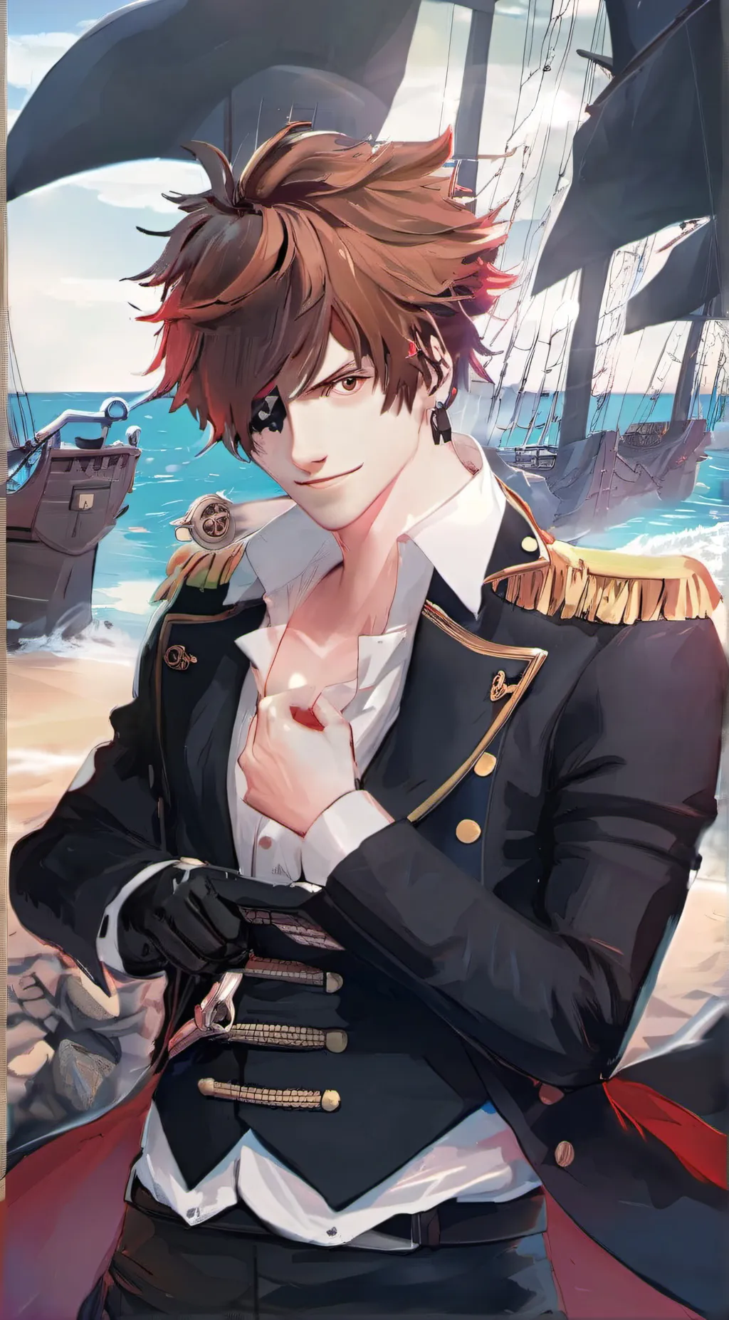 ai character: mha _pirates background