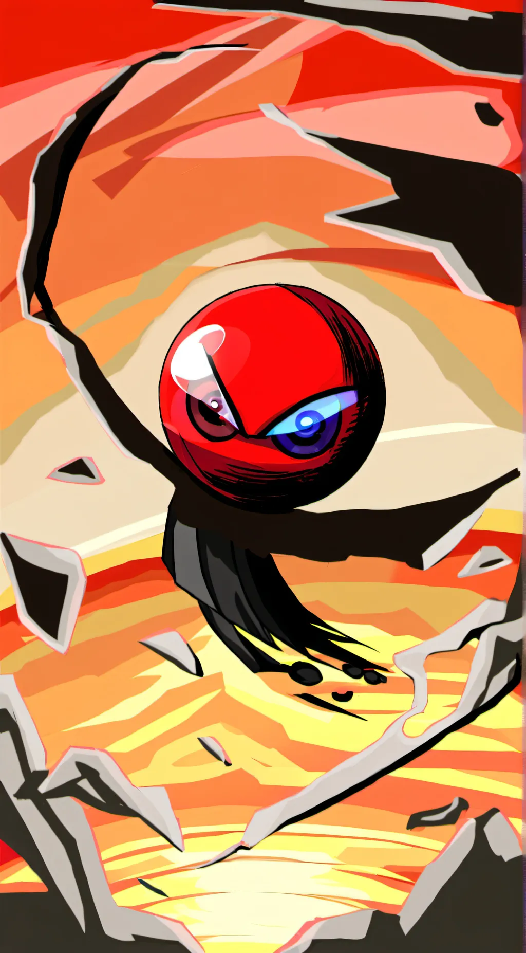 ai character: Dark-Red background