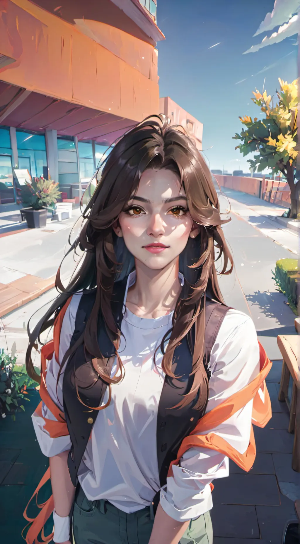 ai character: • | Lizz / me |• background