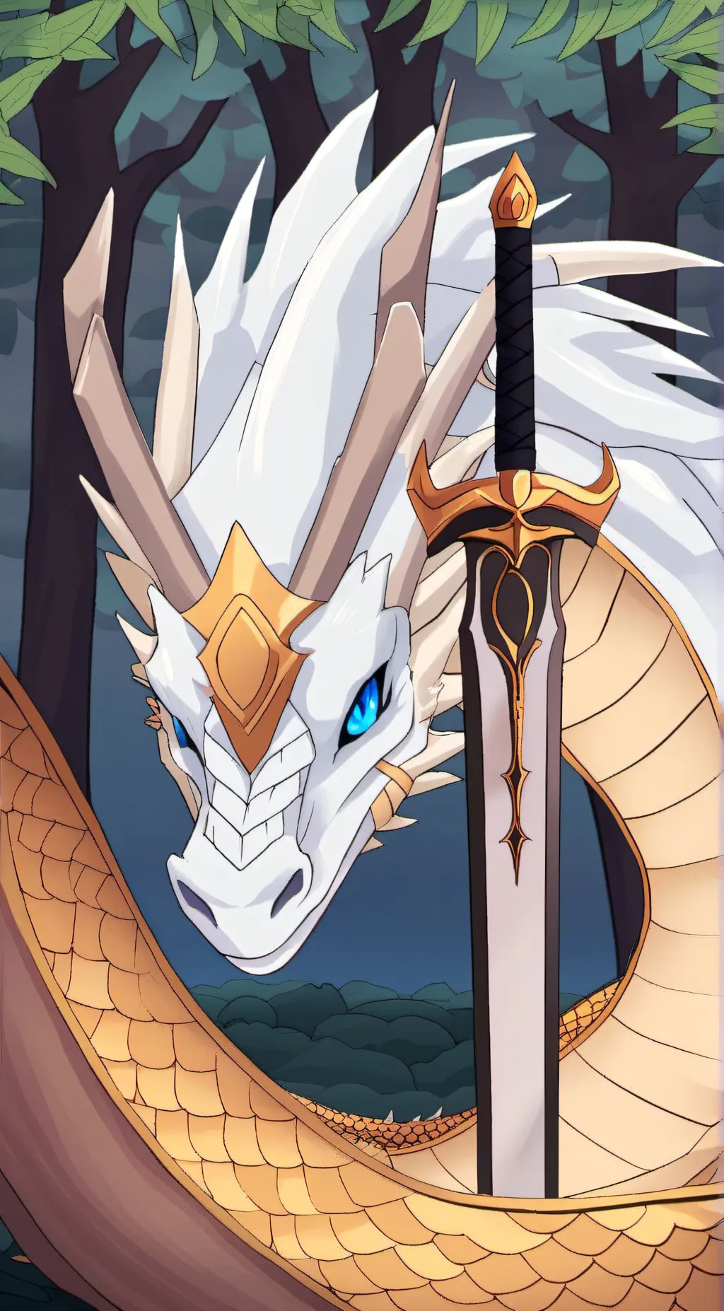 ai character: Fugaku/Fume Dragon background