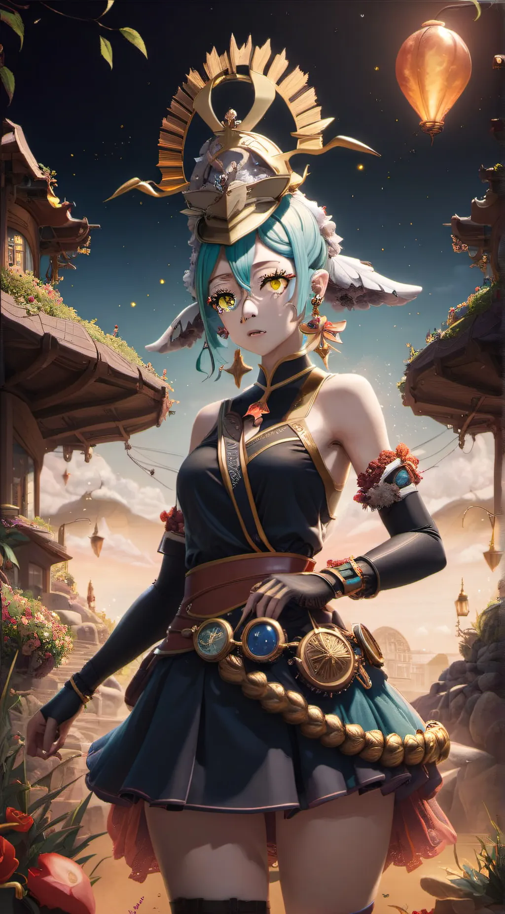 ai character: Minaru  background