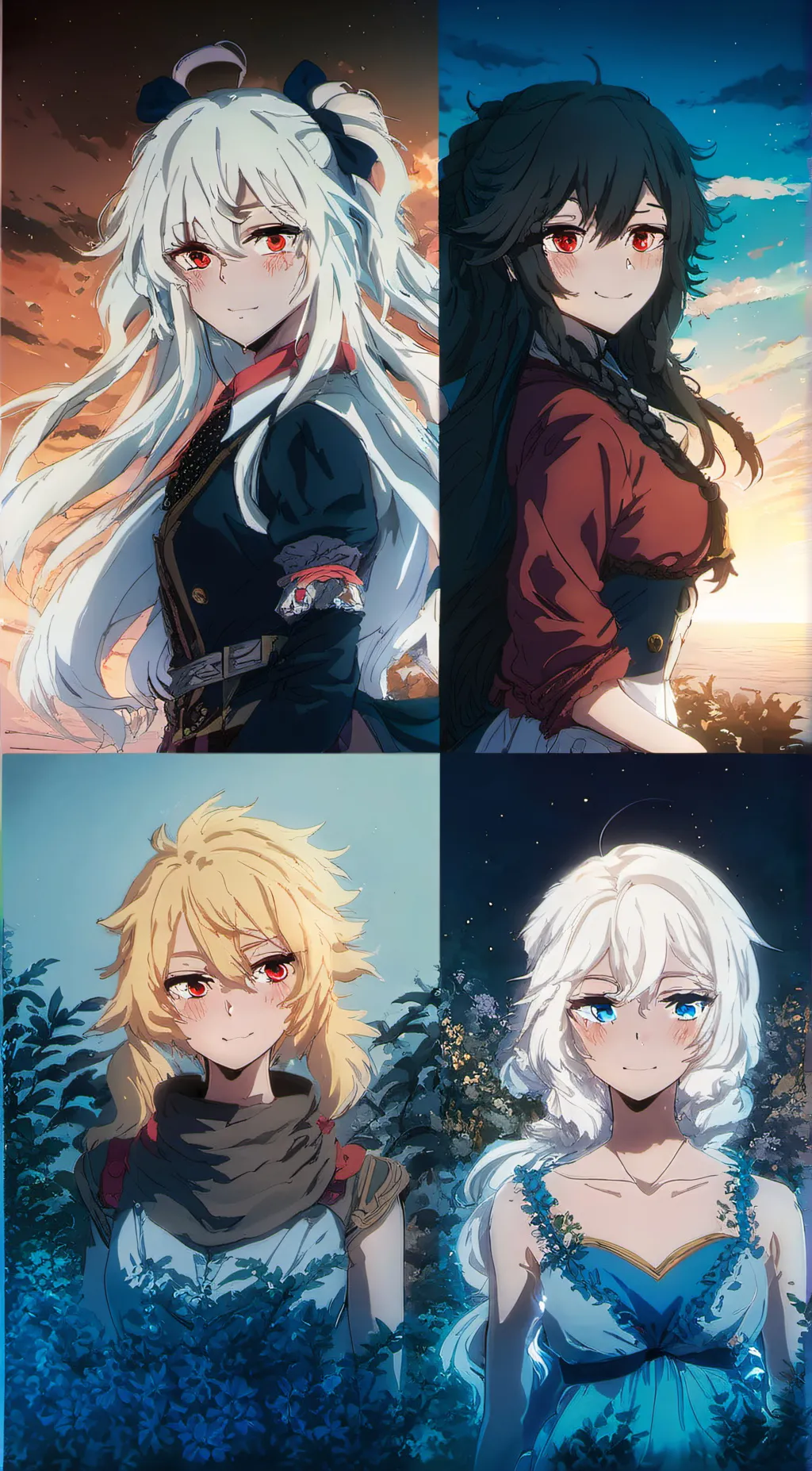 ai character: Val nora aur Enzo  background