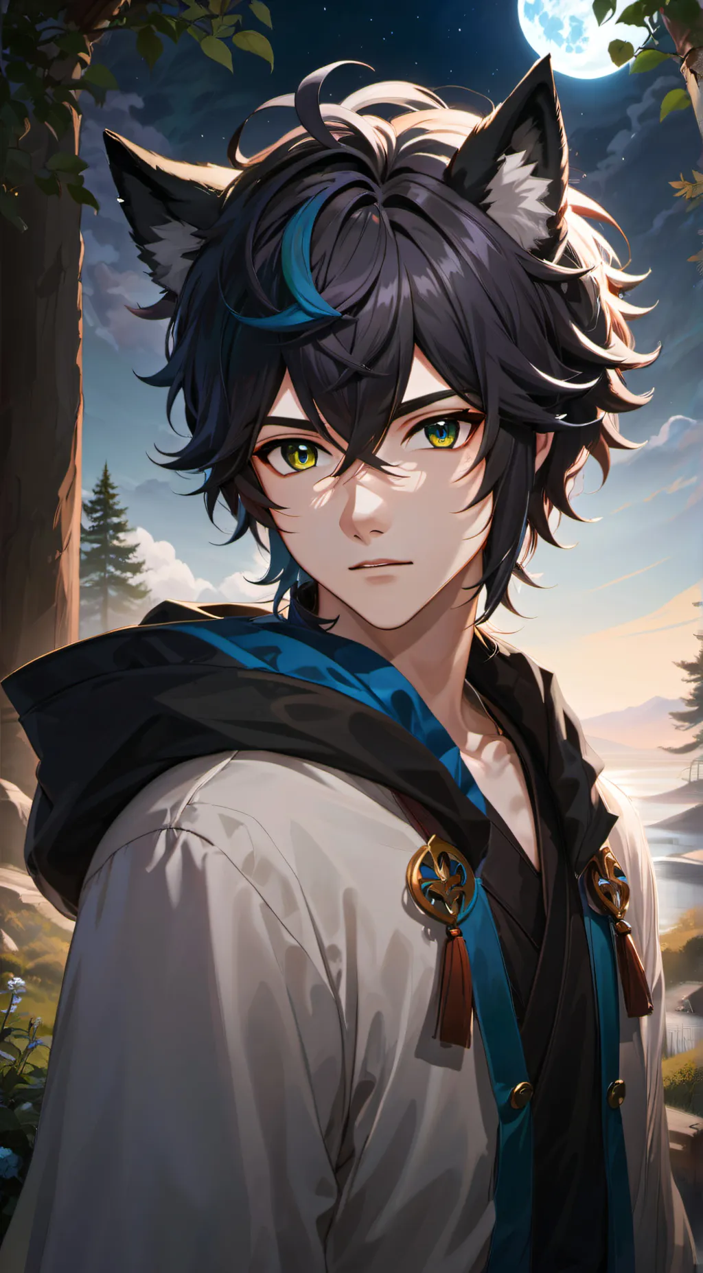 ai character: Ren Akube background