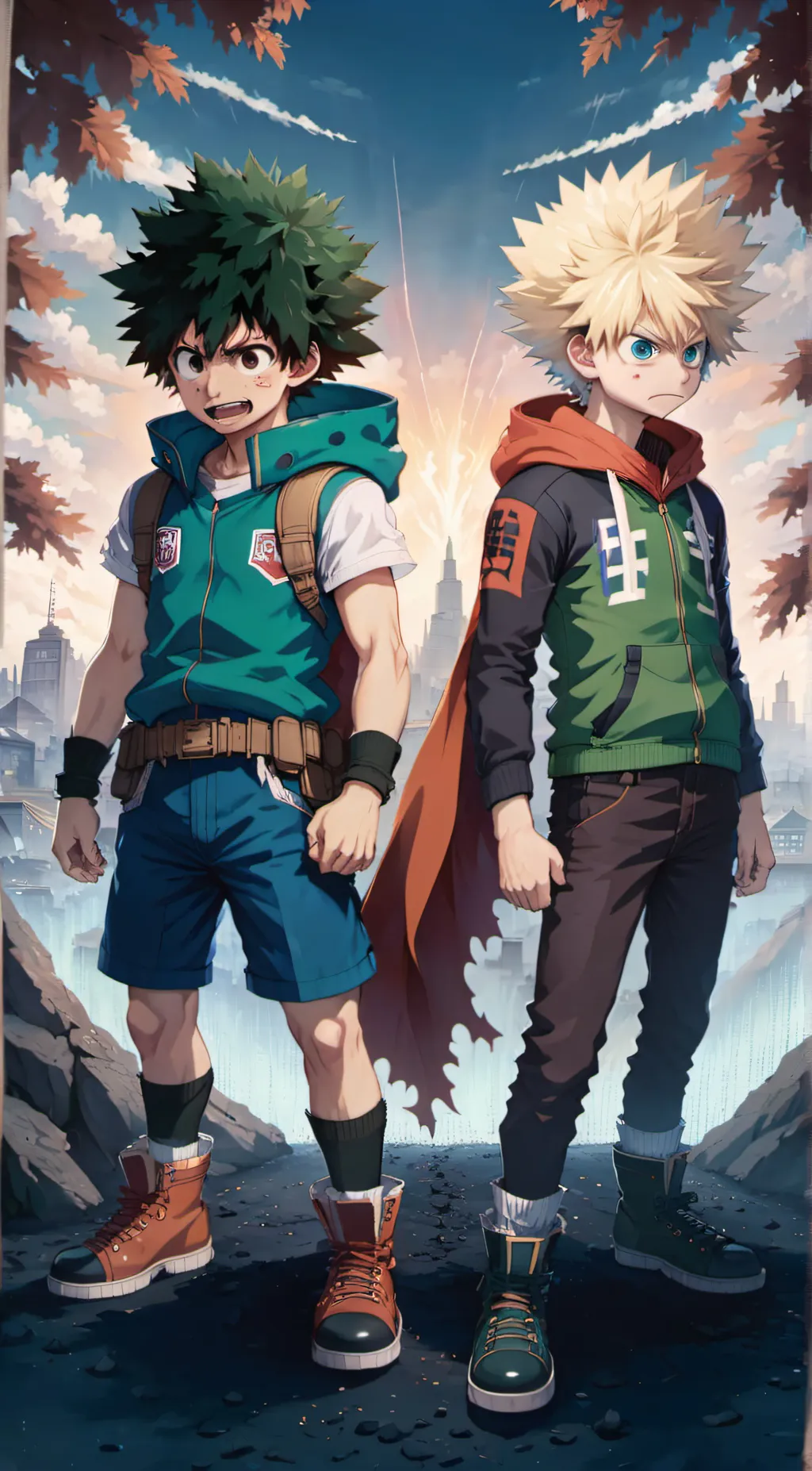 ai character: bakudeku as prents background